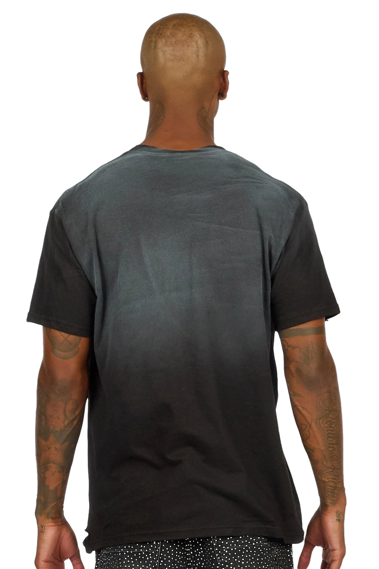 Zamie Black Oversized Graphic T-Shirt
