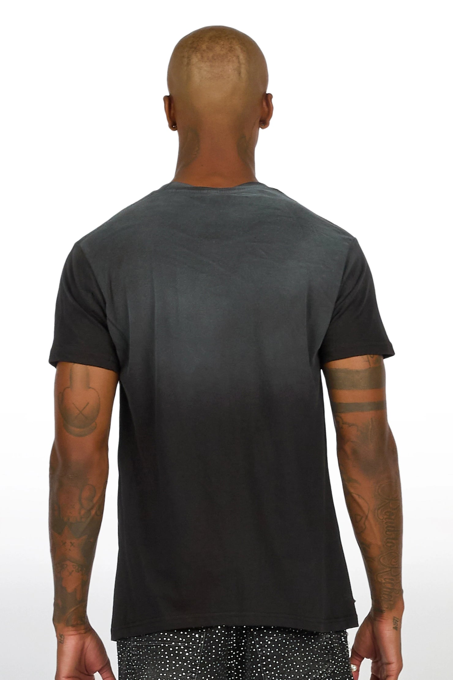Echo Black Oversized Graphic T-Shirt