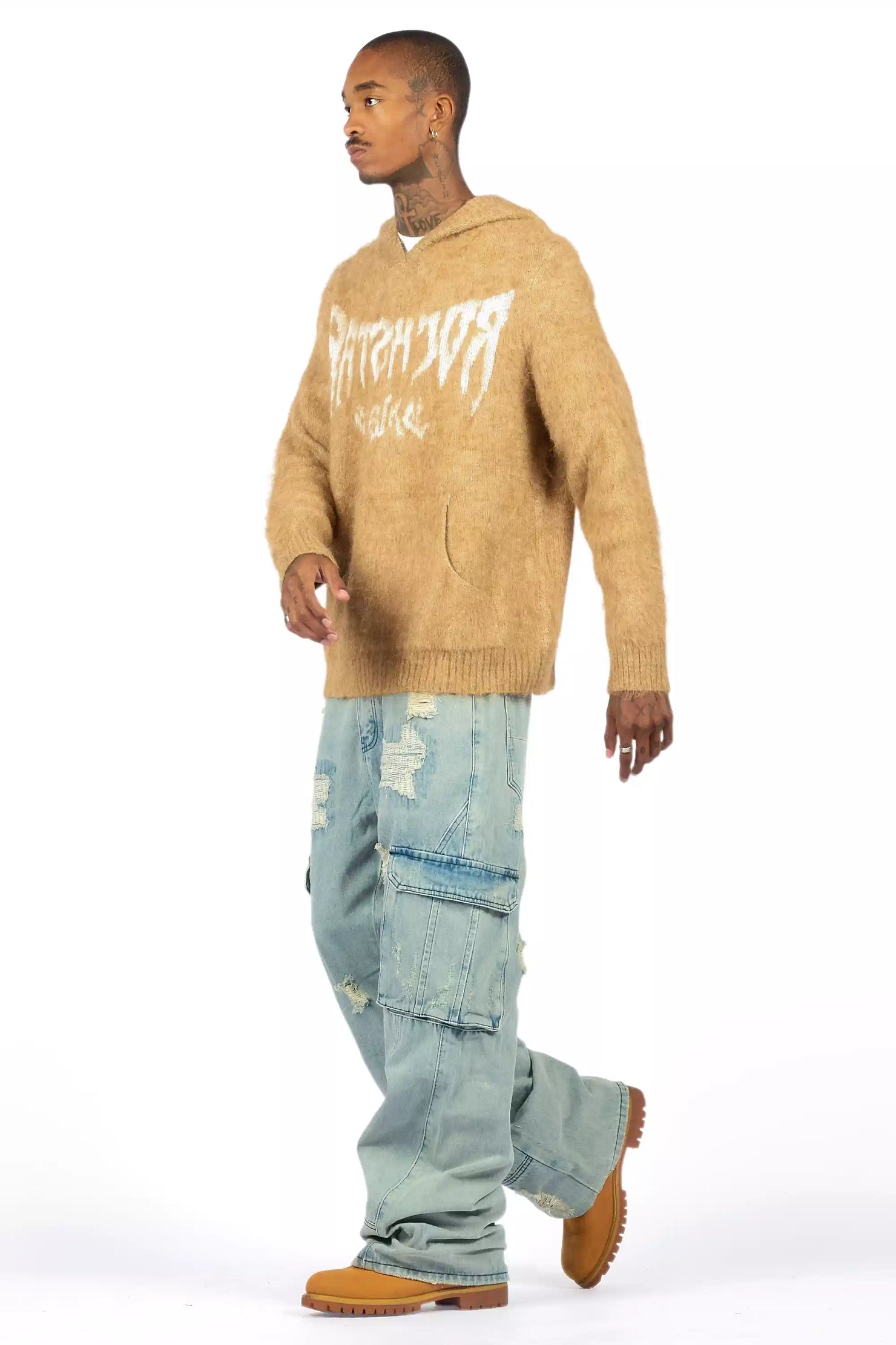 Nand Light Blue Baggy Cargo Jean