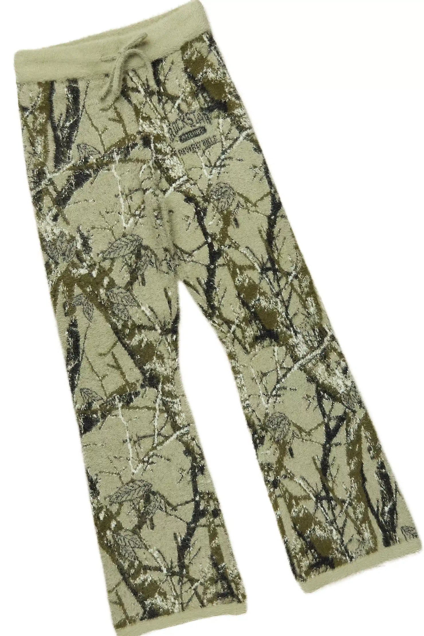 Boys Member Tree Camo Stacked Flare Knitted Mohair Track Set