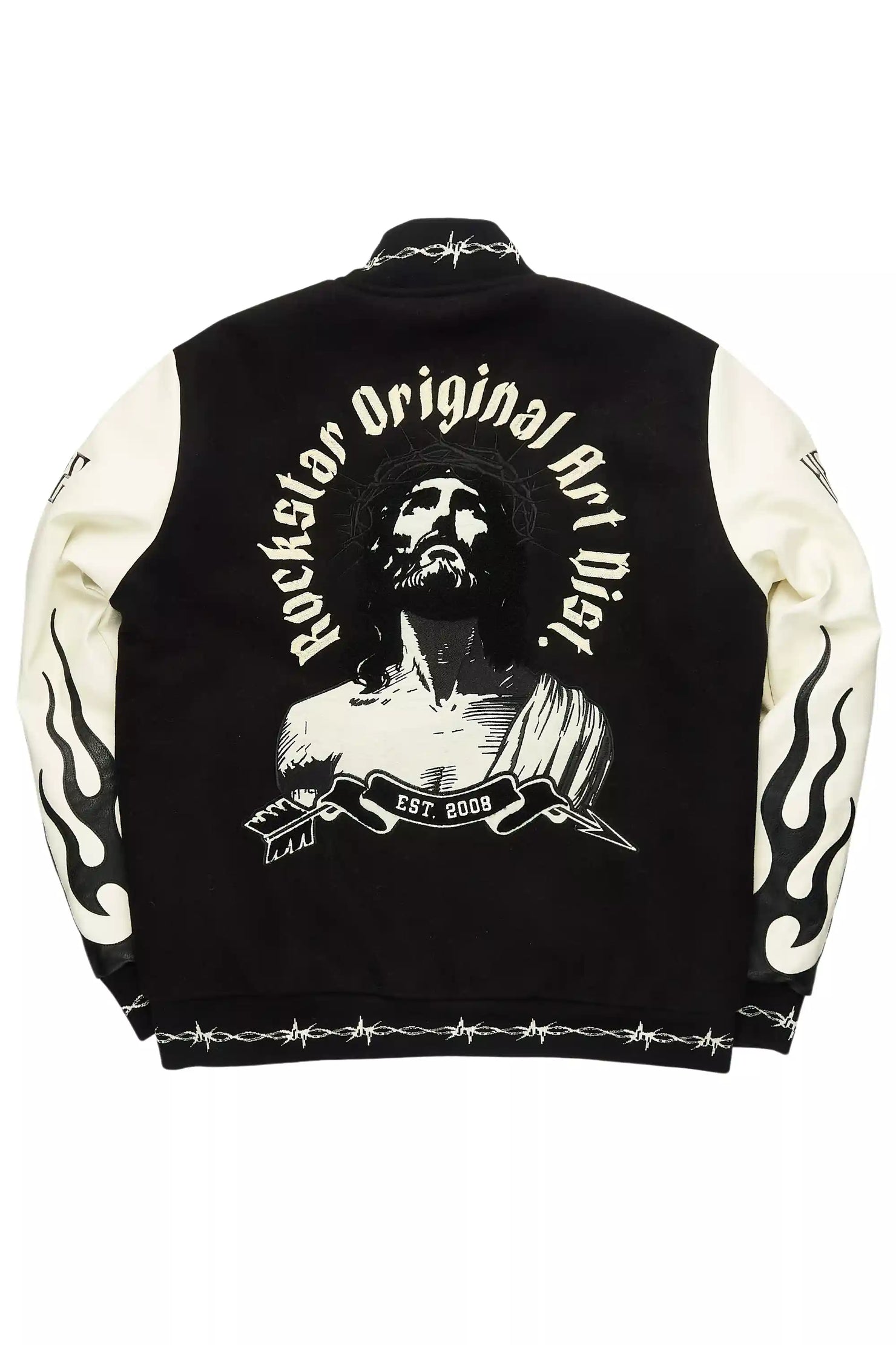 Caelus Black Varsity Jacket