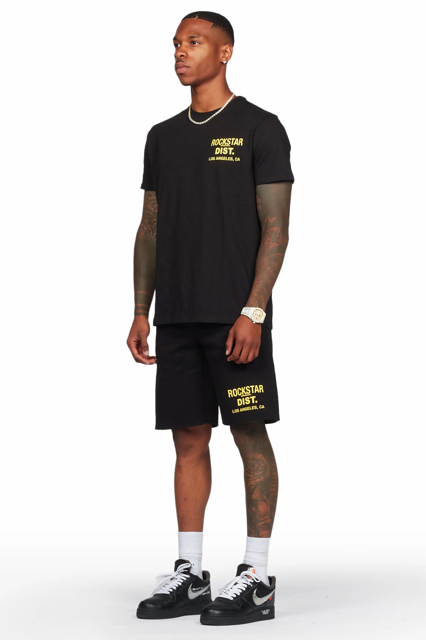 Lake Black T-Shirt/Short Set