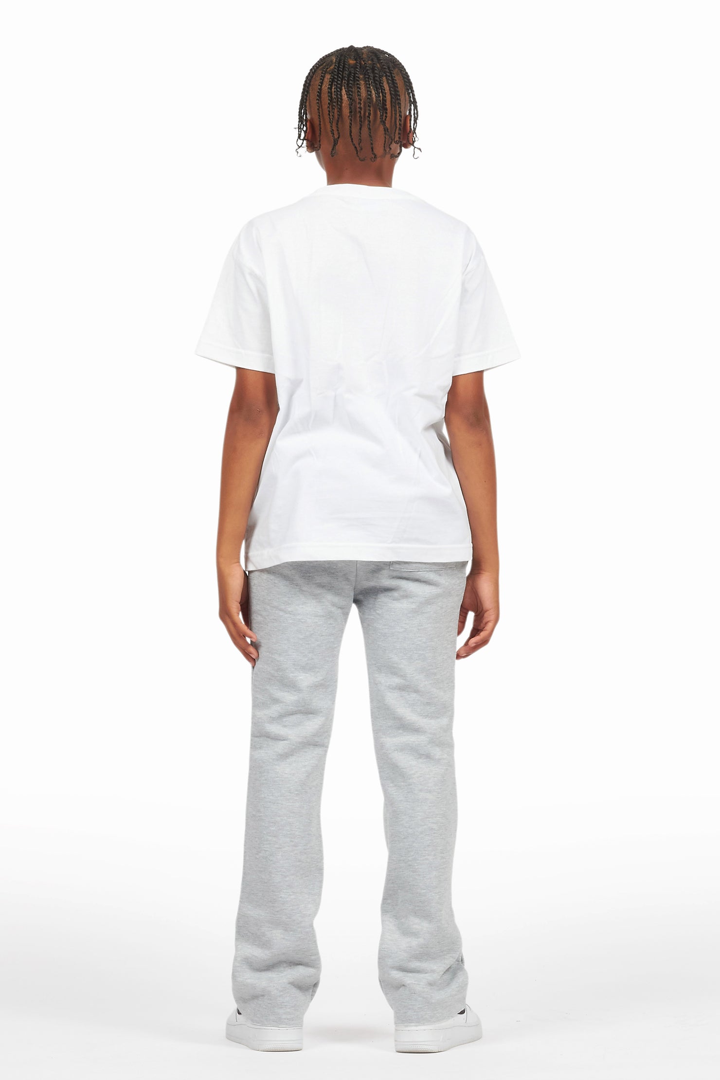 Boys Alpine Grey Stacked Trackpant