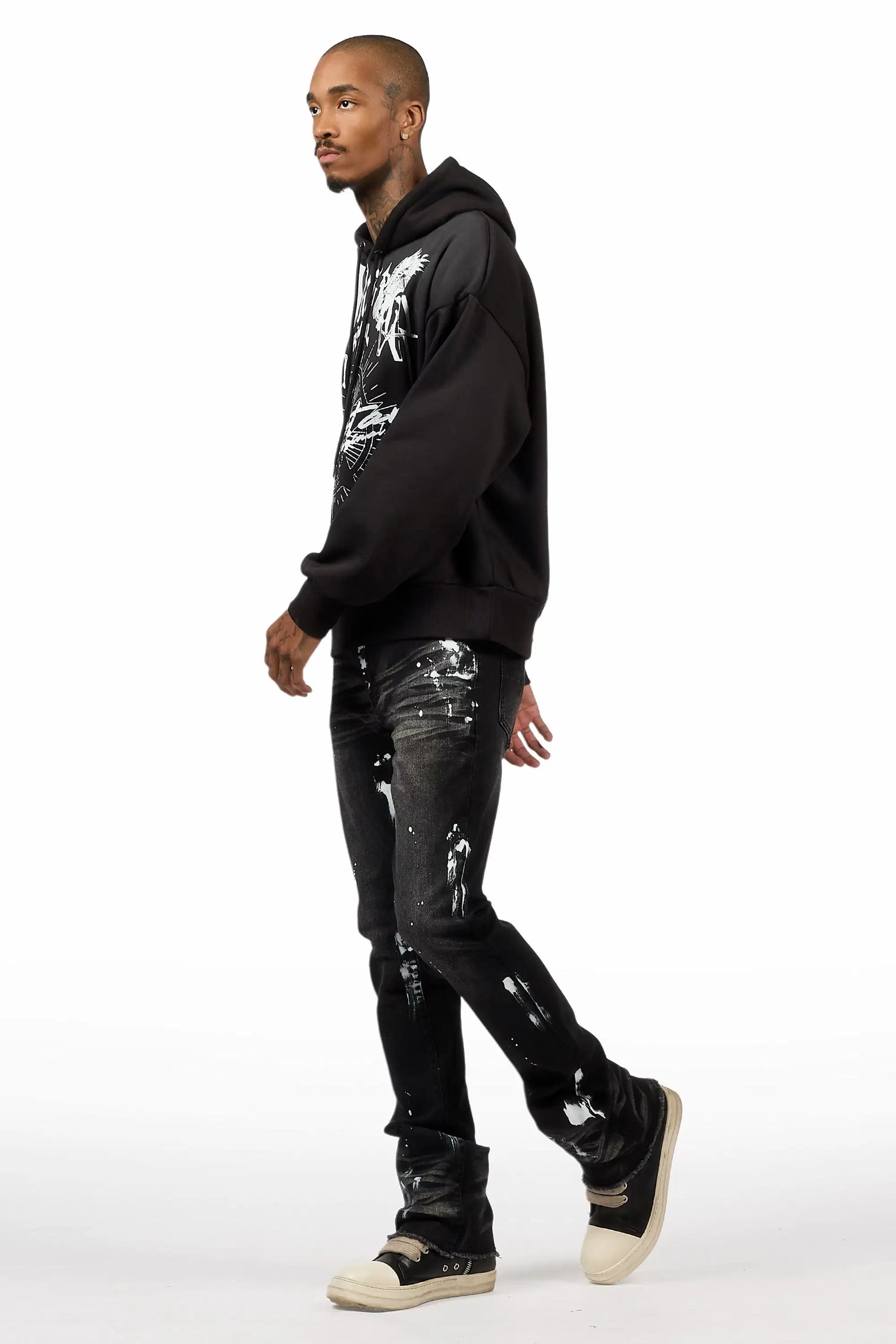Tally Black Hoodie & Painter Jean Bundle