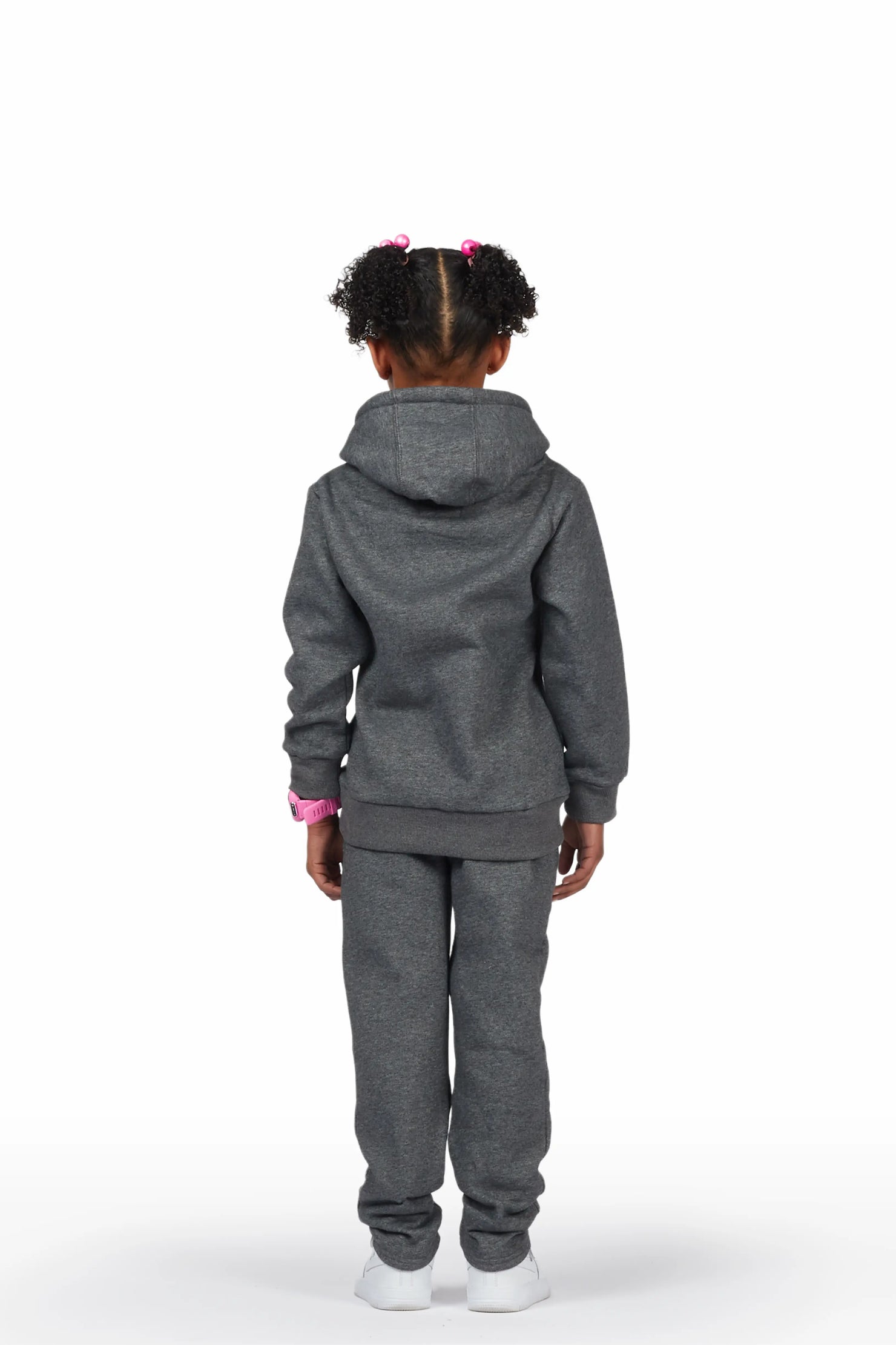 Girls Kalie Charcoal Slim Fit Track Set