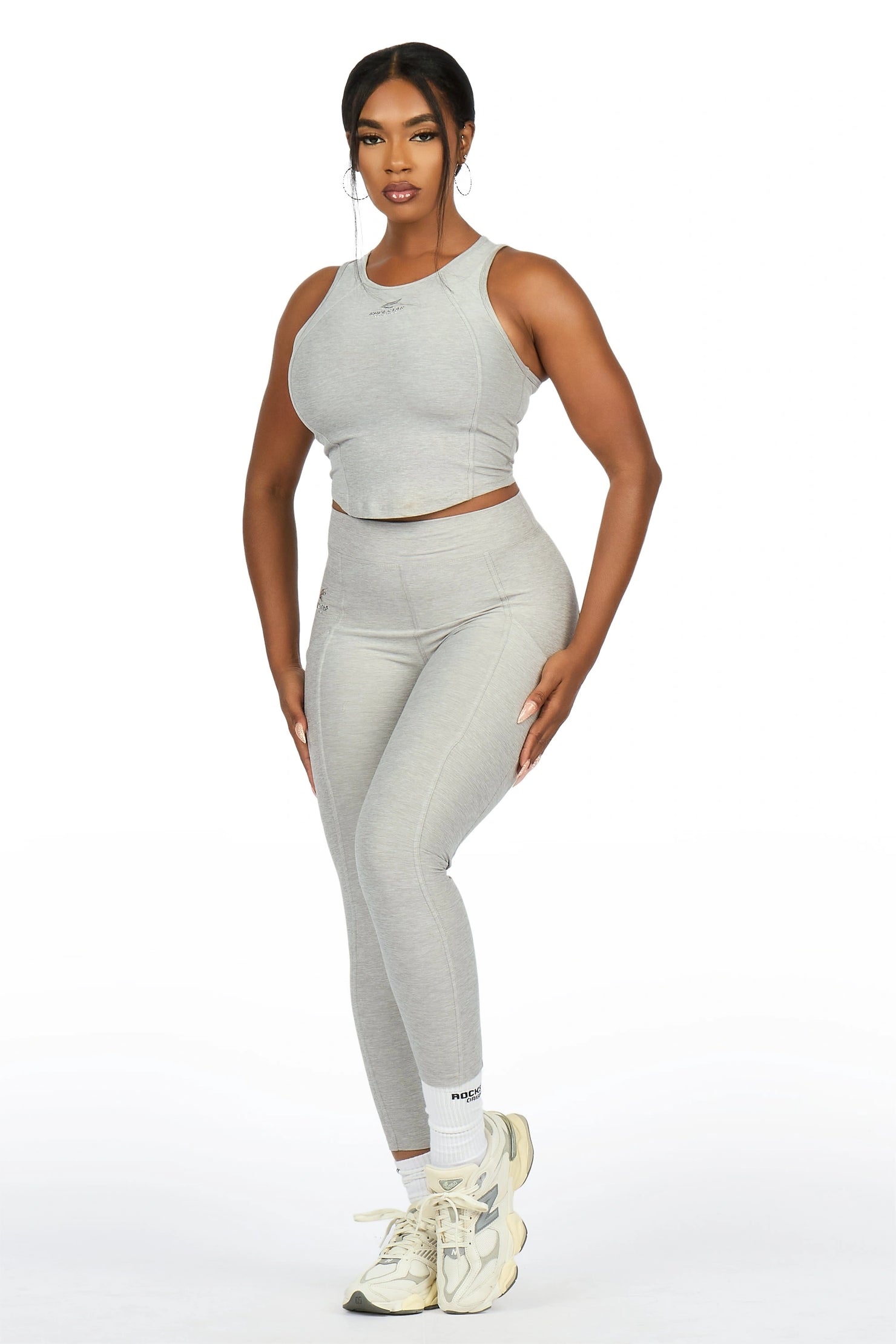 Laveta Grey Tank Active Set