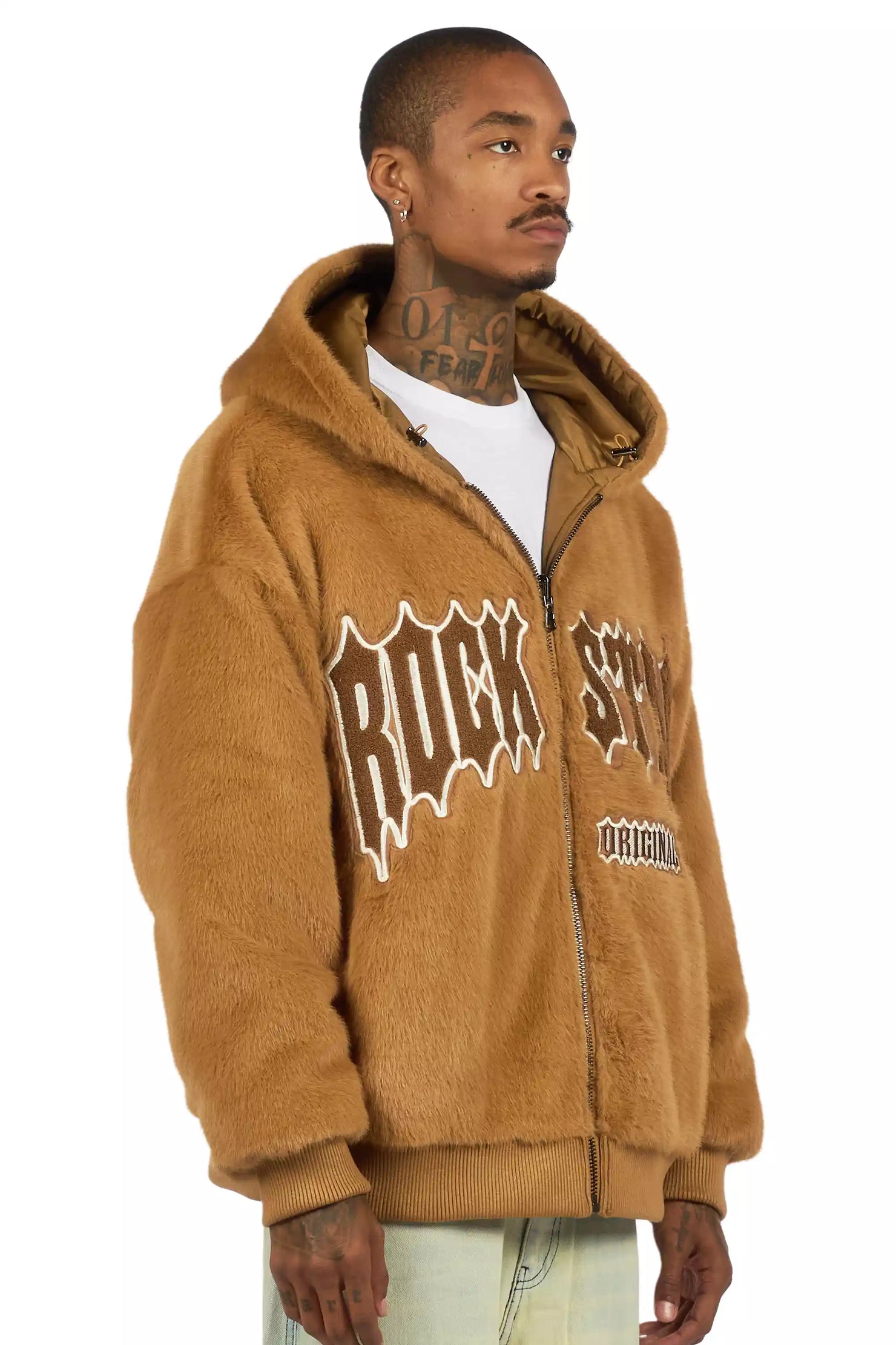 Iceevil Brown Fur Jacket
