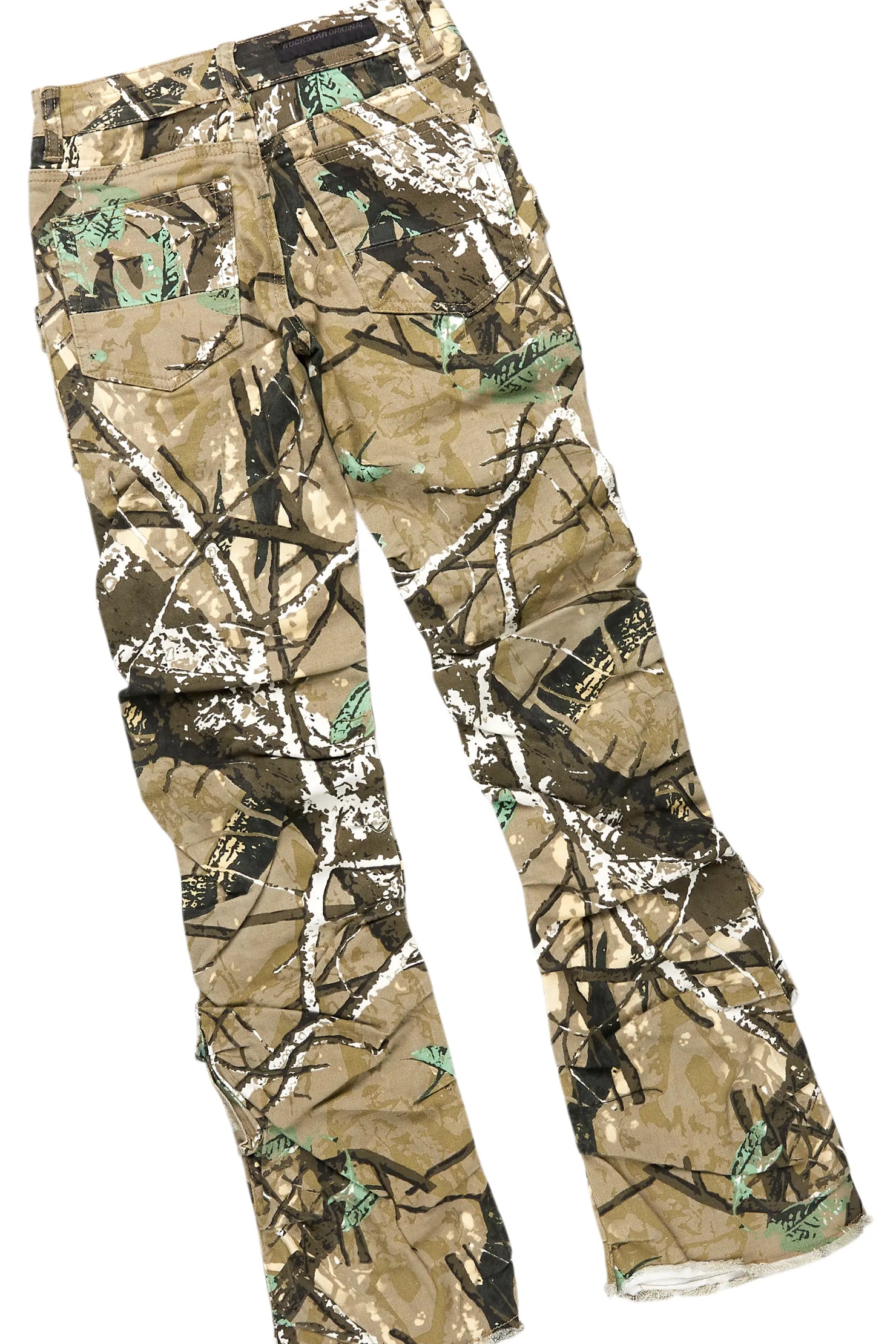 Boys All Eyes Grey Hoodie/Stacked Flare Jean Set