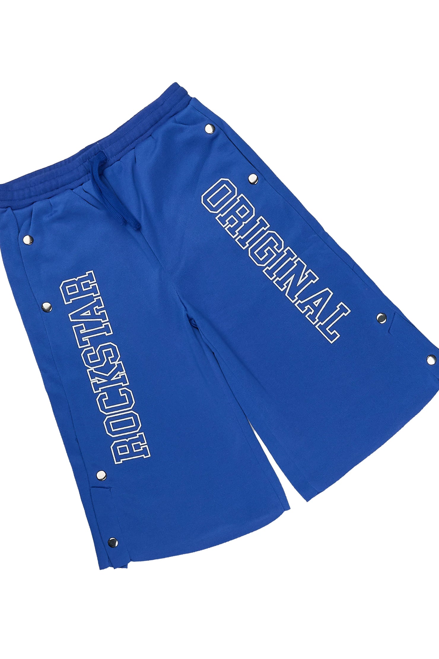Boys Lusent White/Blue Muscle Tee/Jort Set