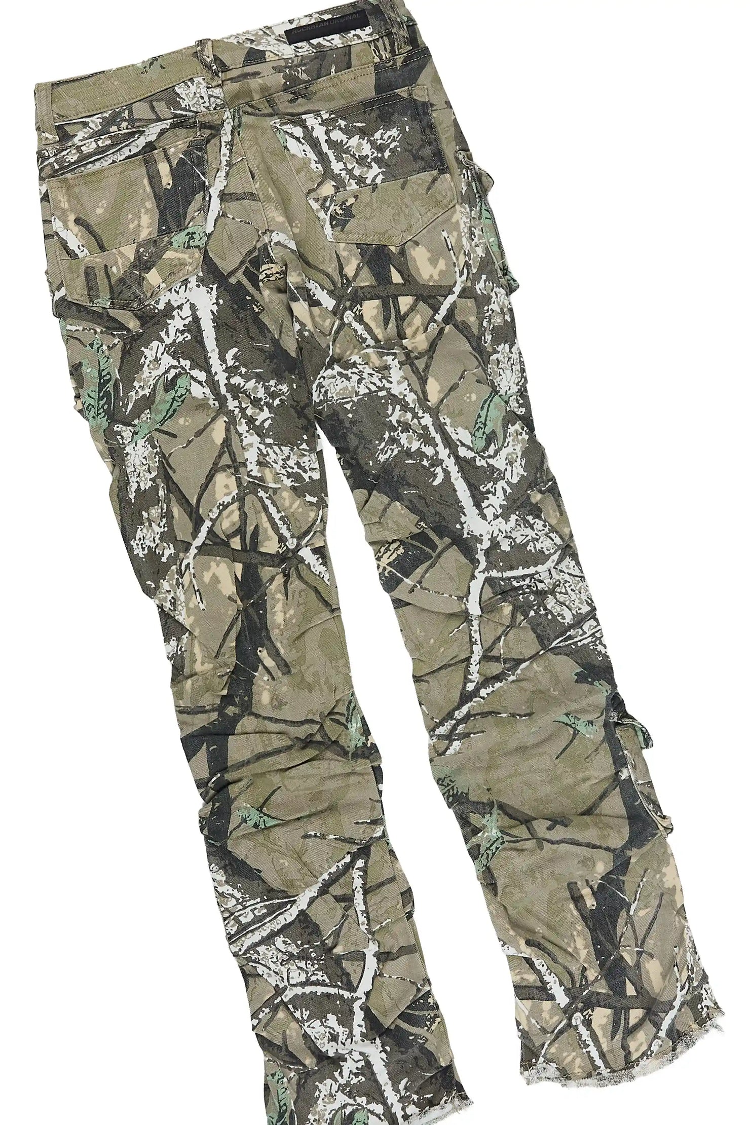 Boys Pluto Sand/Tree Camo Long Sleeve T-Shirt Stacked Jean Set