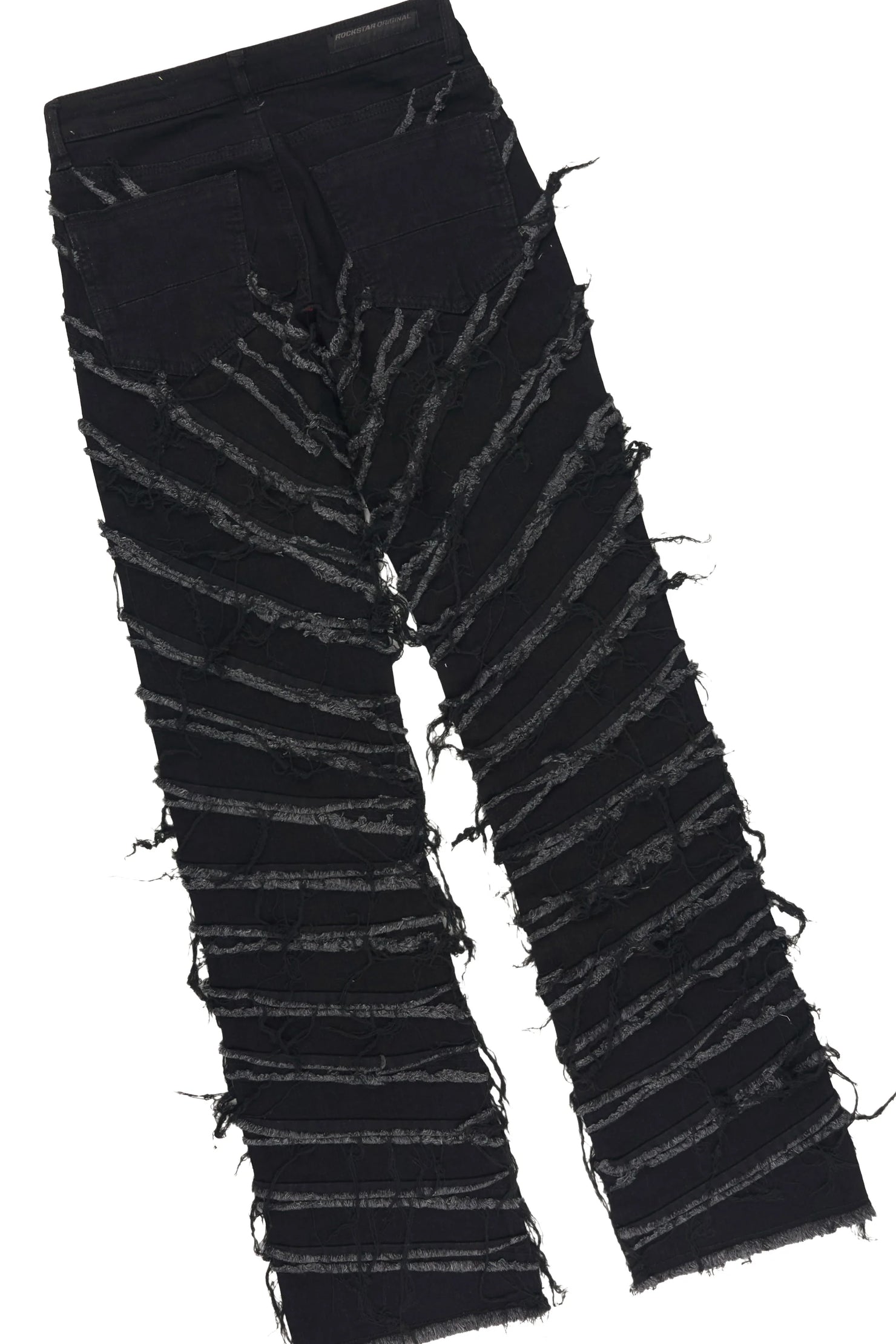 Boys Brachy White/Black T-Shirt/Stacked Painter Jean Set