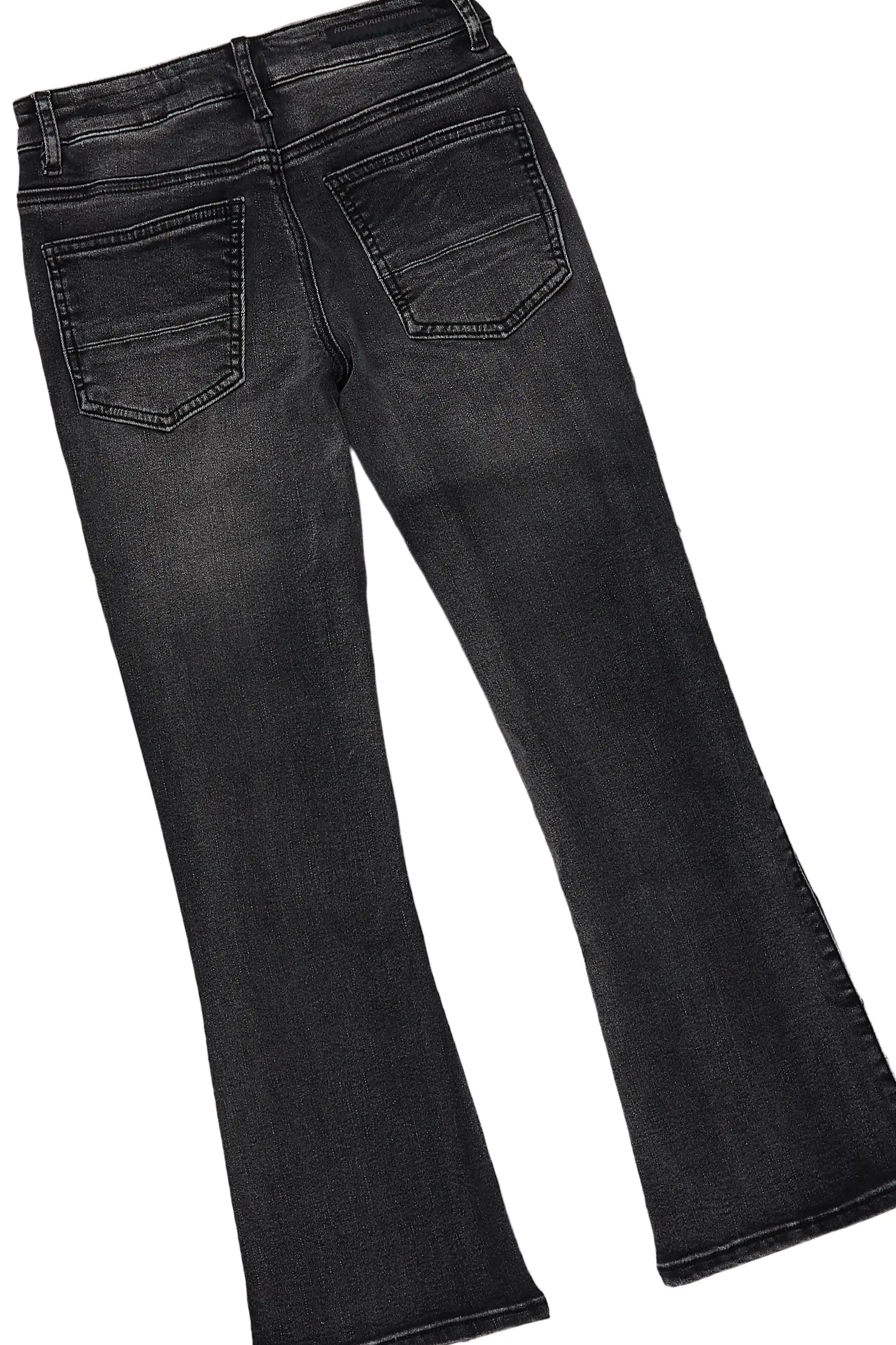 Boys Daria Black Hoodie/Stacked Flare Jean Set