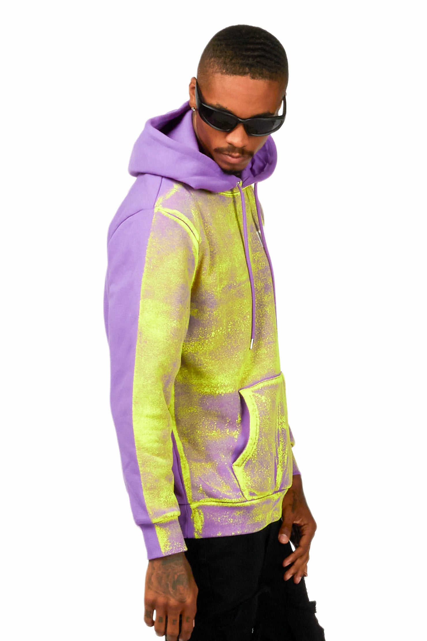 Cano Purple/Yellow Graphic Hoodie