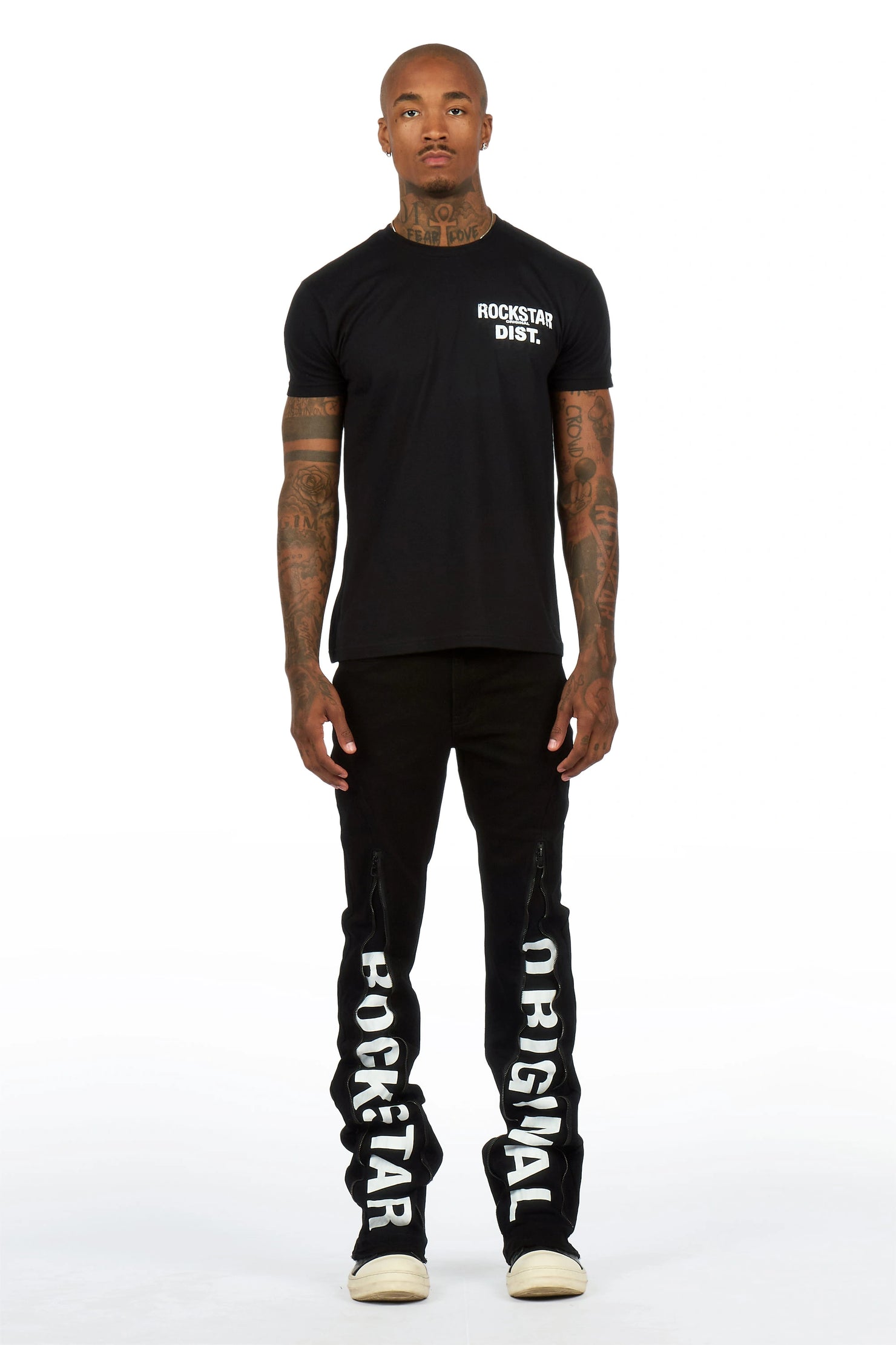 Philly Black Stacked Fit Jean