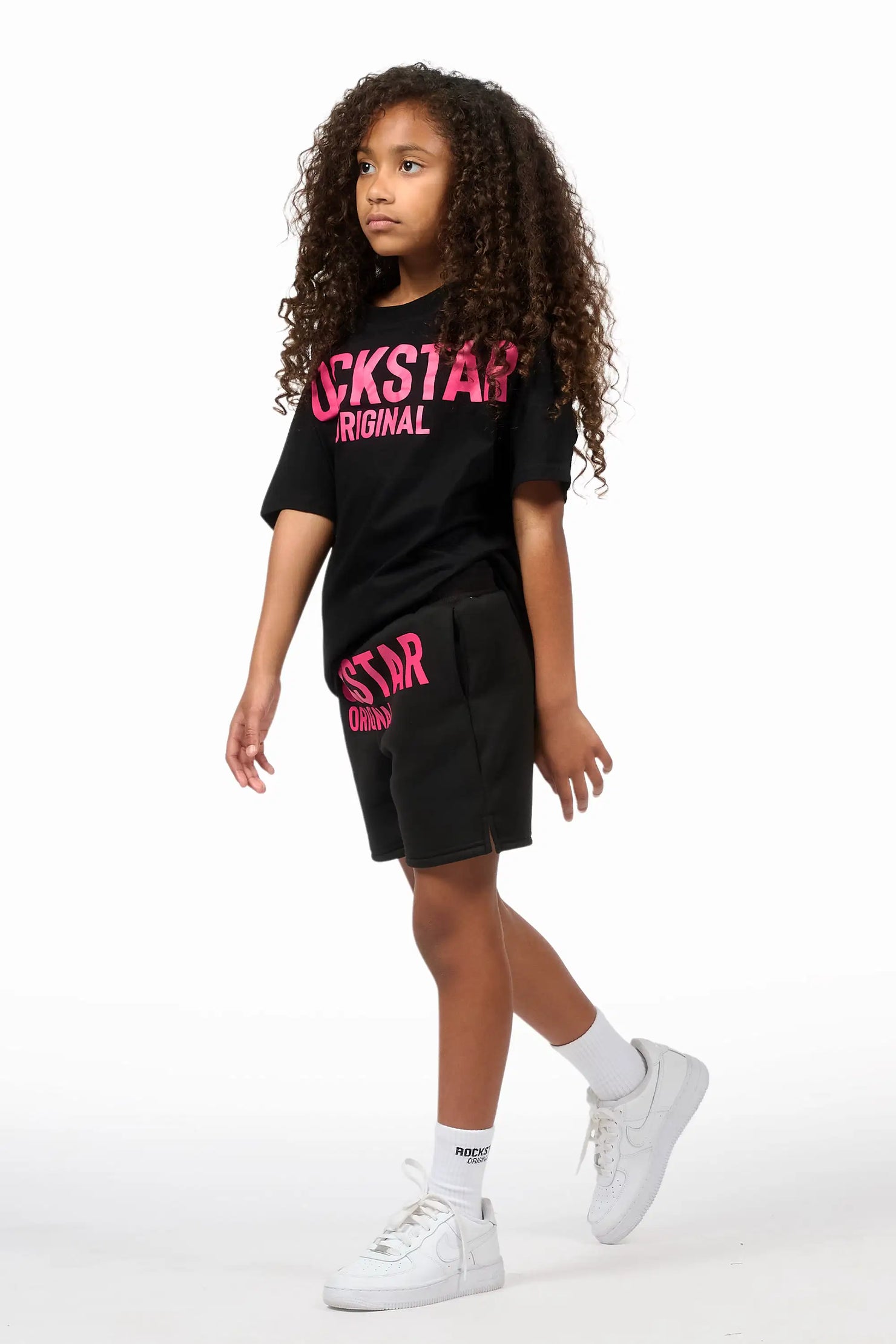 Girls Sabrina Black Short Set