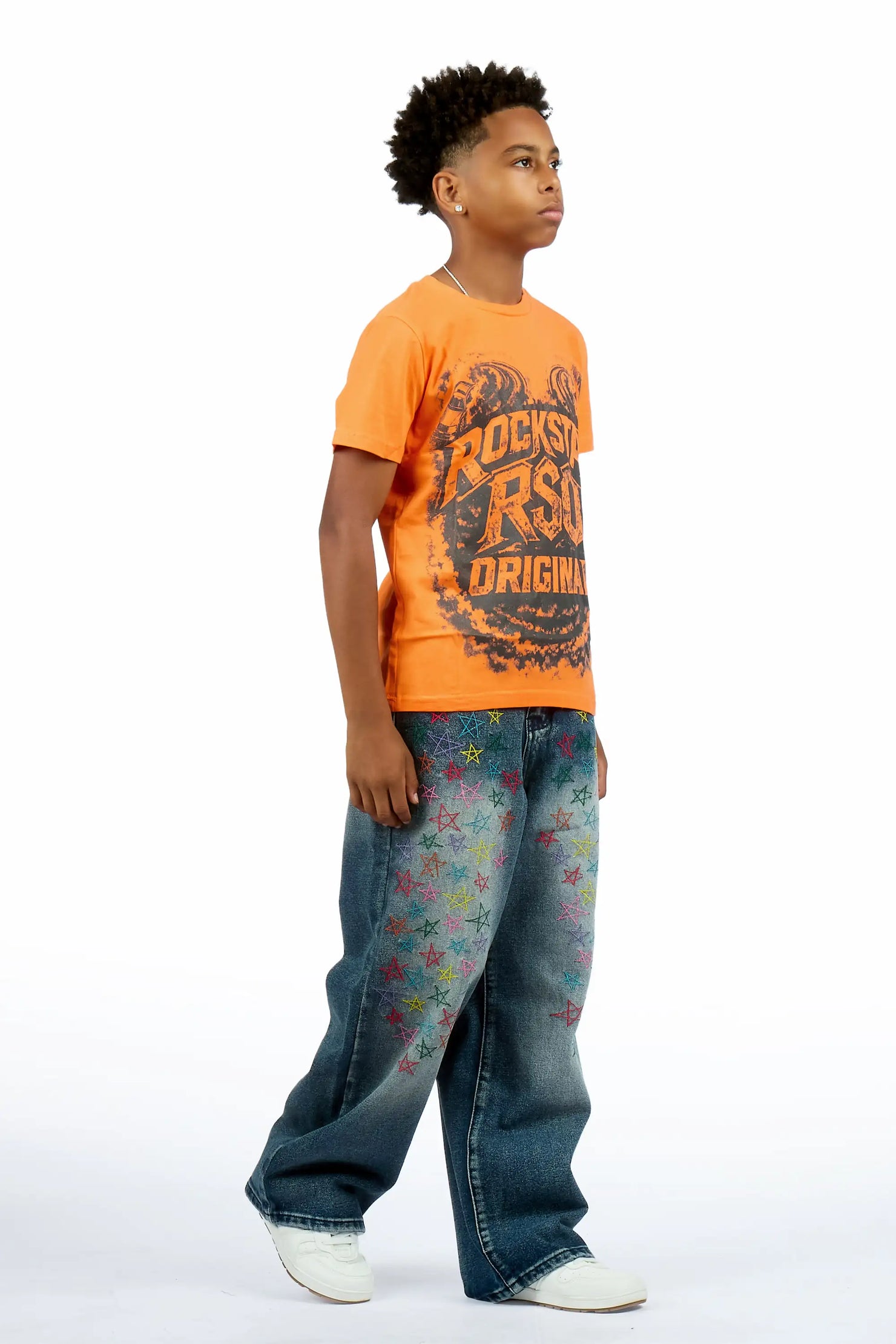 Boys Levi Denim Wash Baggy Fit Jean