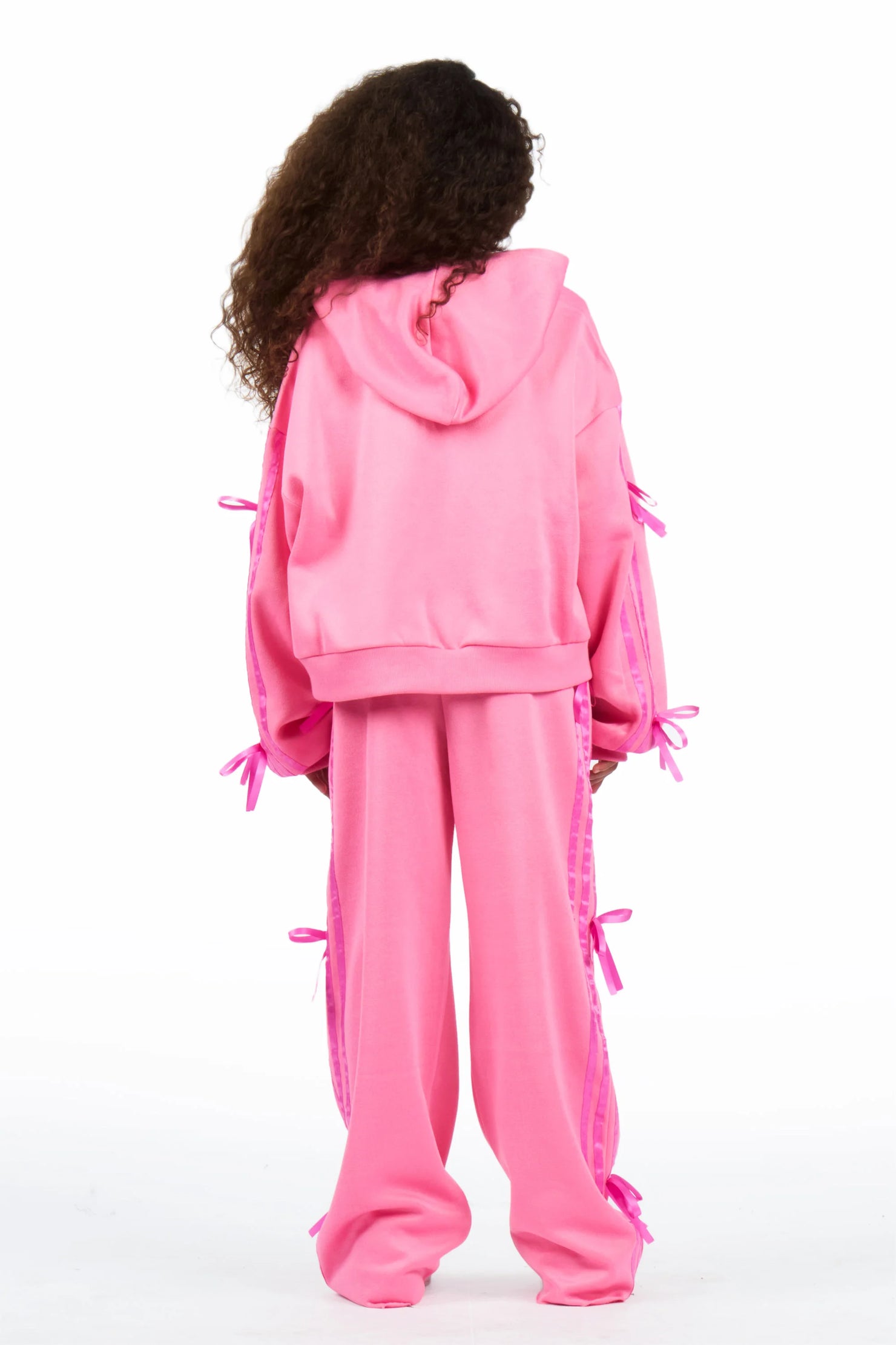 Girls Kettisha Pink Baggy Track Set