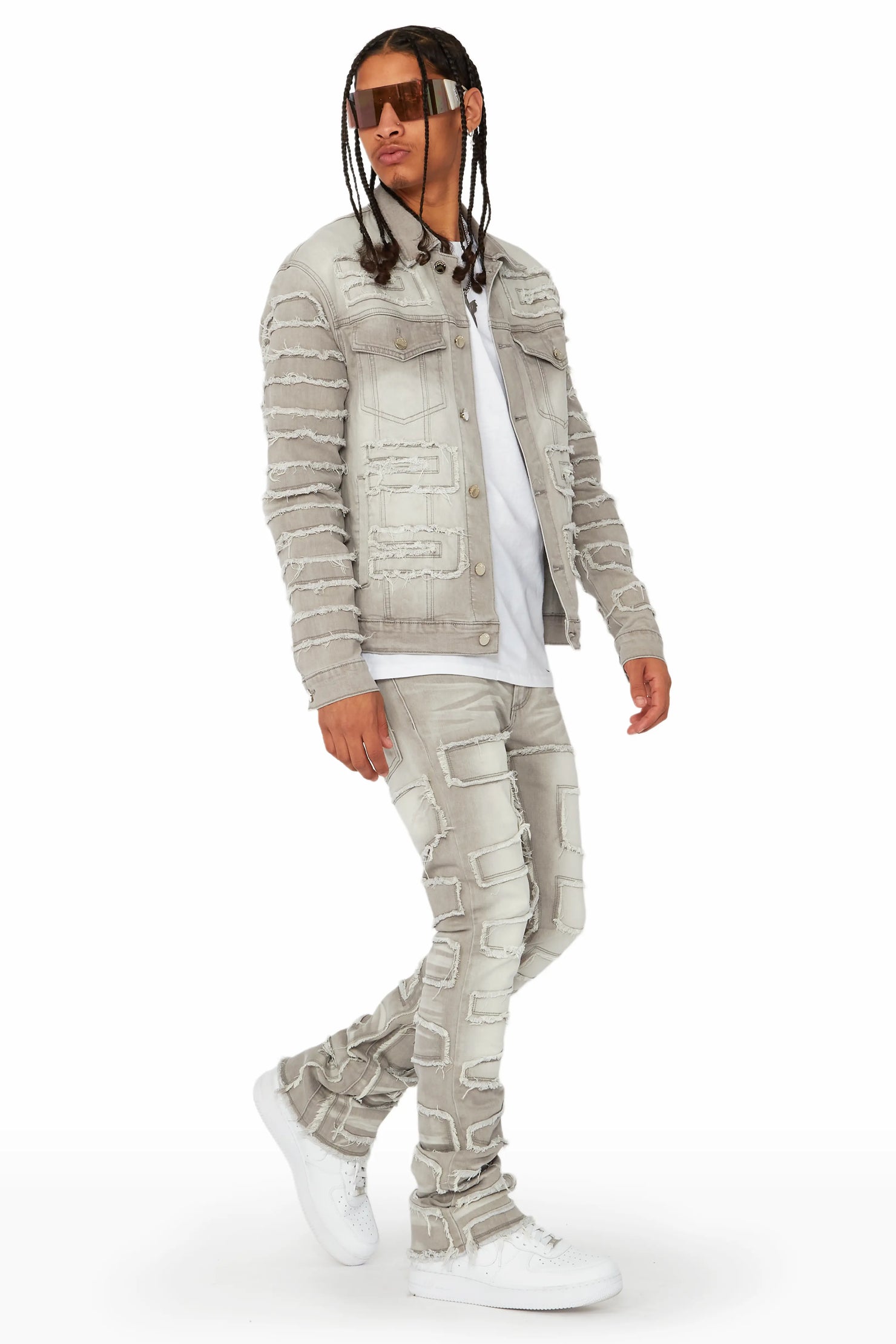 Shake Grey Denim Jacket