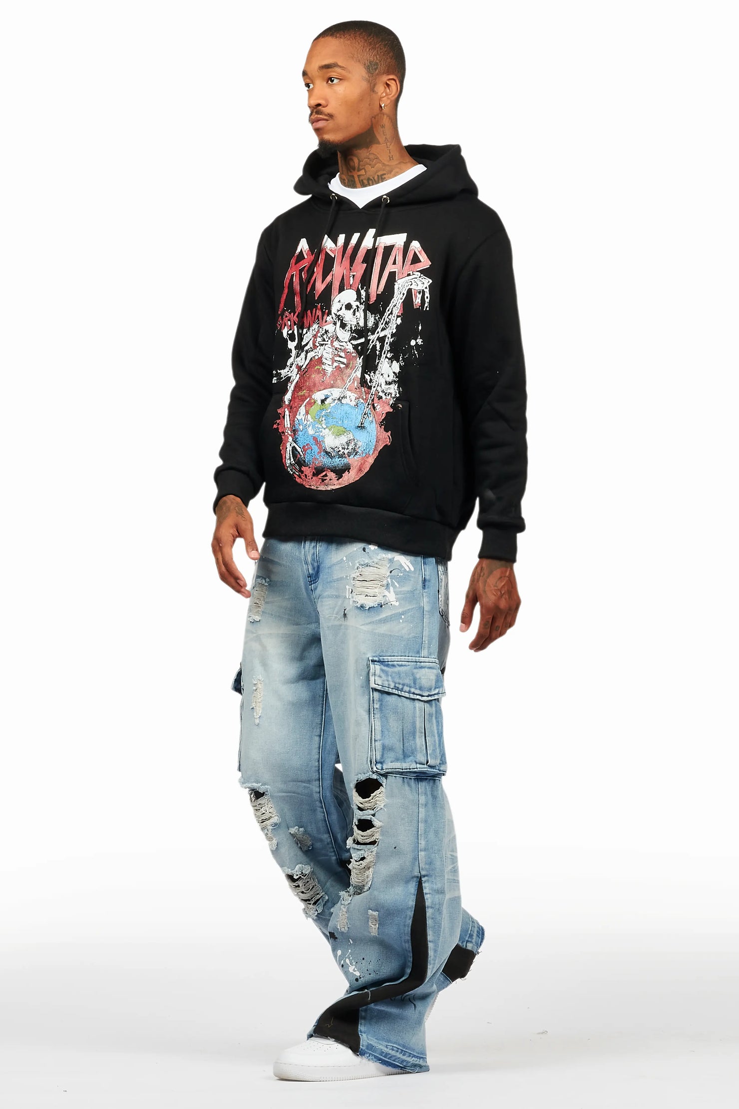 Barrett Black/Blue Hoodie/Baggy Fit Jean Bundle