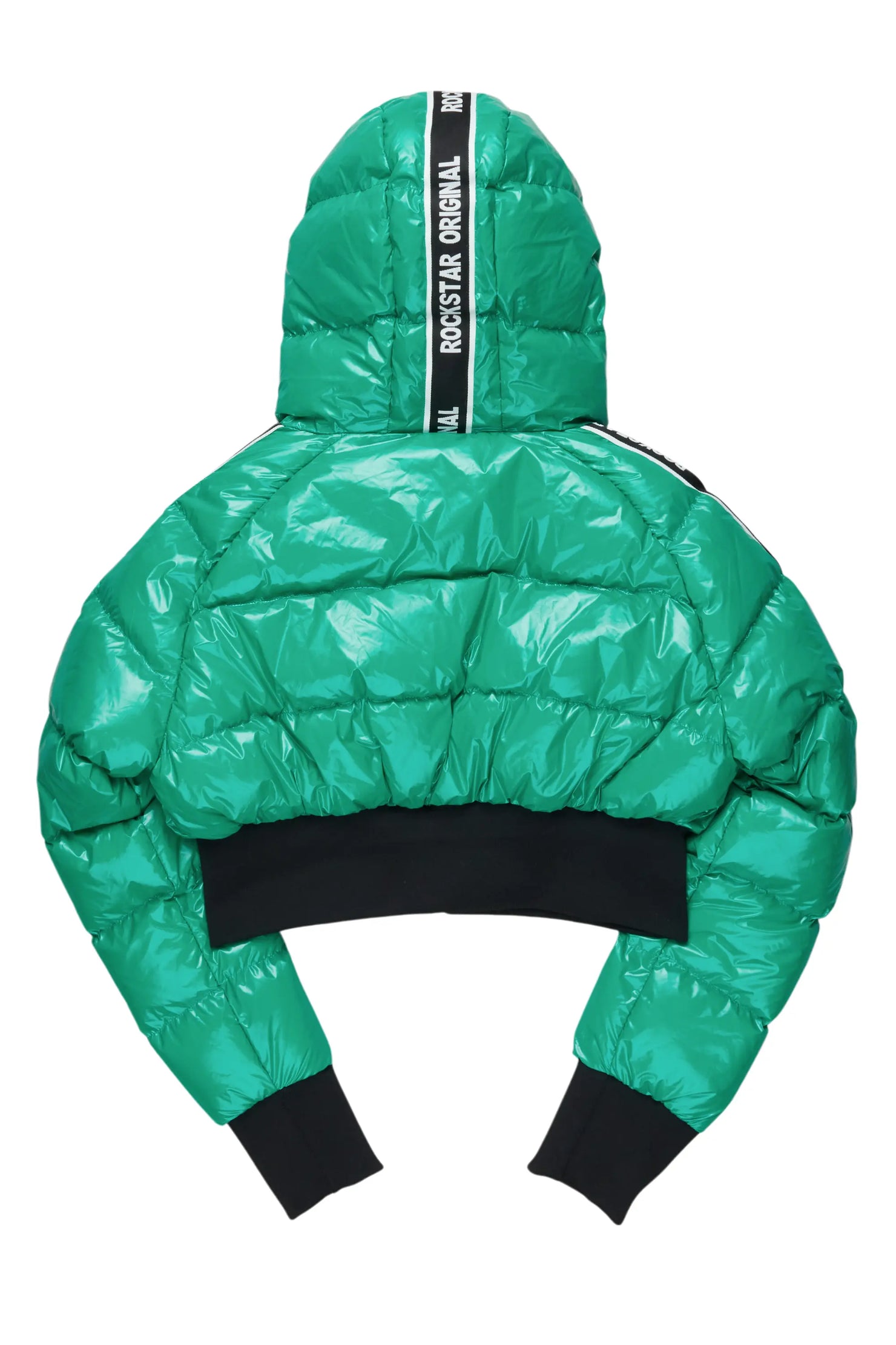 Jackey Green 2.0 Crop Puffer Jacket