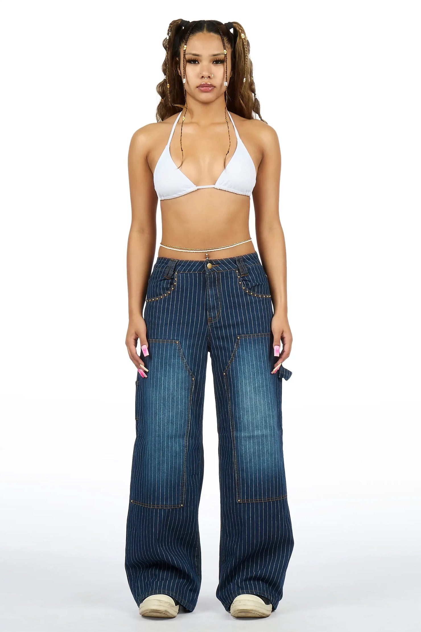 Kalanie Blue Wide Leg Jean