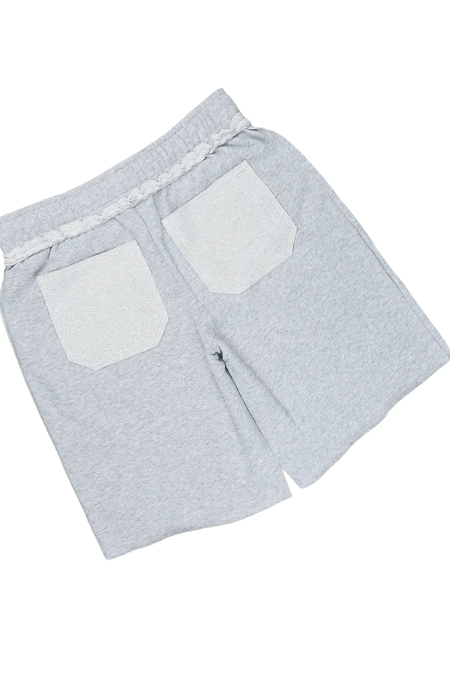 Essential Heather Grey Cut Sleeve T-Shirt/Short Set