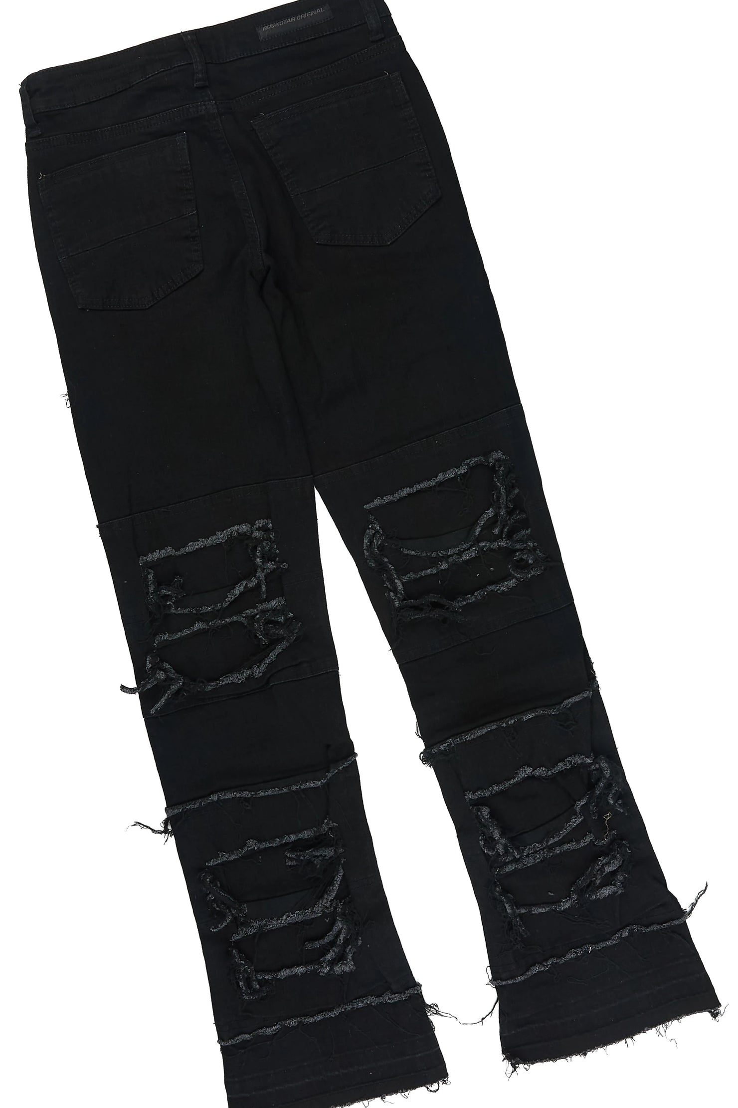 Boys Torell 2.0 Black T-Shirt Painter Stacked Jean Set