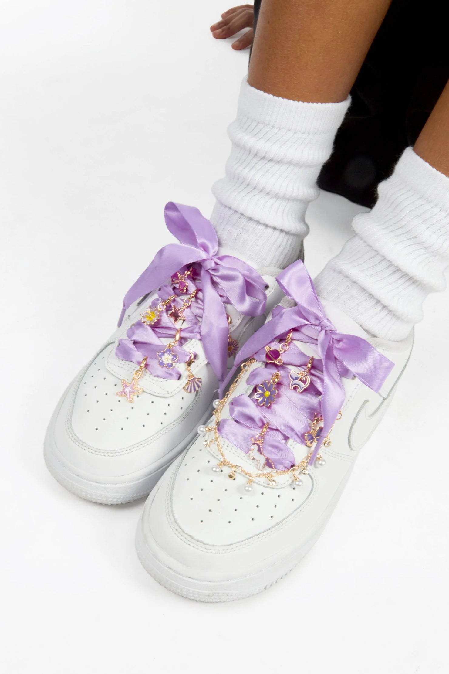 Girls Blayem Light Purple Beads Shoe Charms