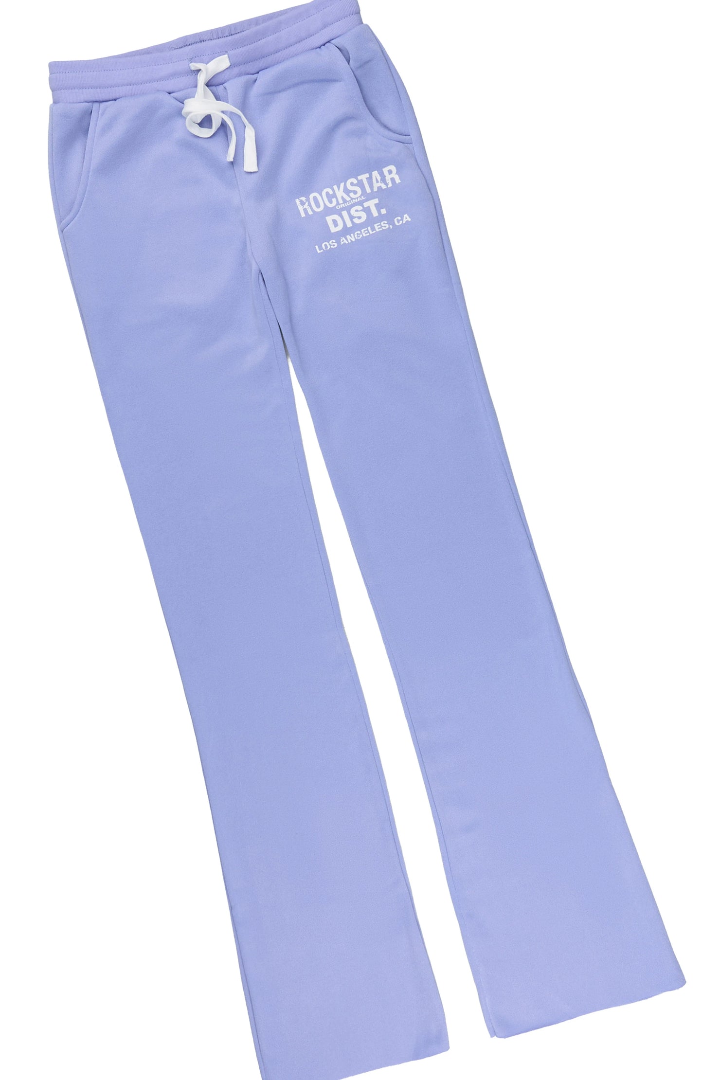 Girls Dalasia 2.0 White/Lavender T-Shirt Track Set