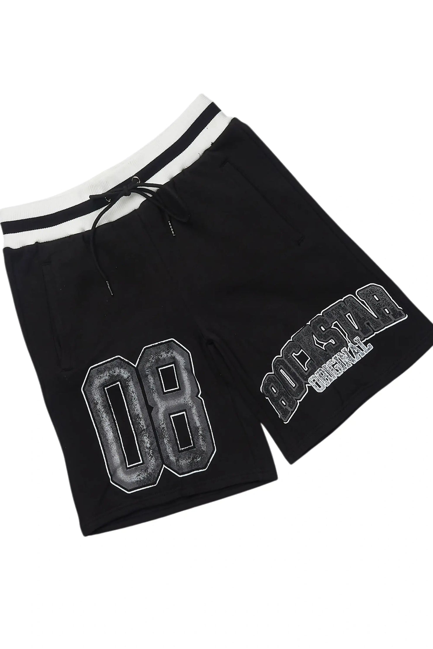 Fields Black/Grey Cut Sleeve T-Shirt Short Set