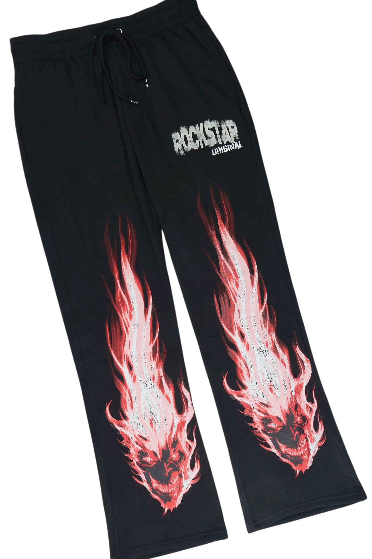 Azyrx Black Cut Sleeve Hoodie/Baggy Pant Track Set