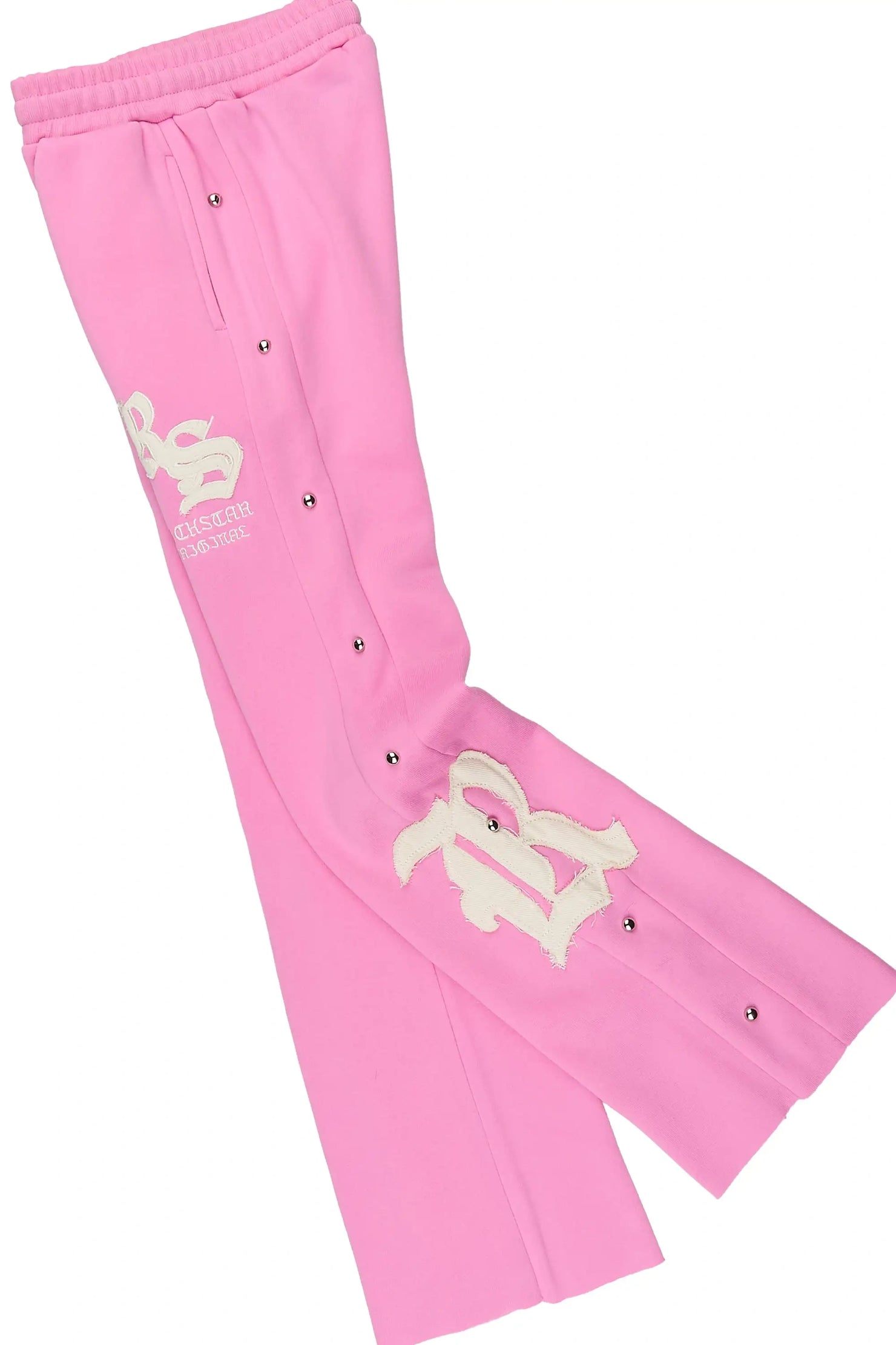 Girls Shironda Pink/Cream Long Sleeve Stacked Track Set