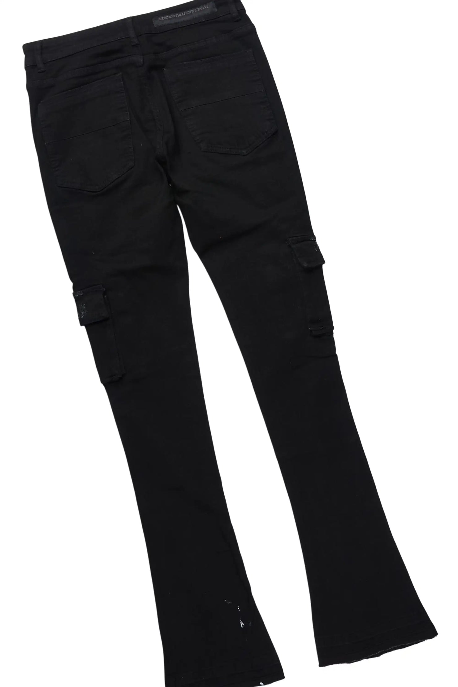 States 2.0 Black/Black Hoodie/Stacked Flare Jean Set