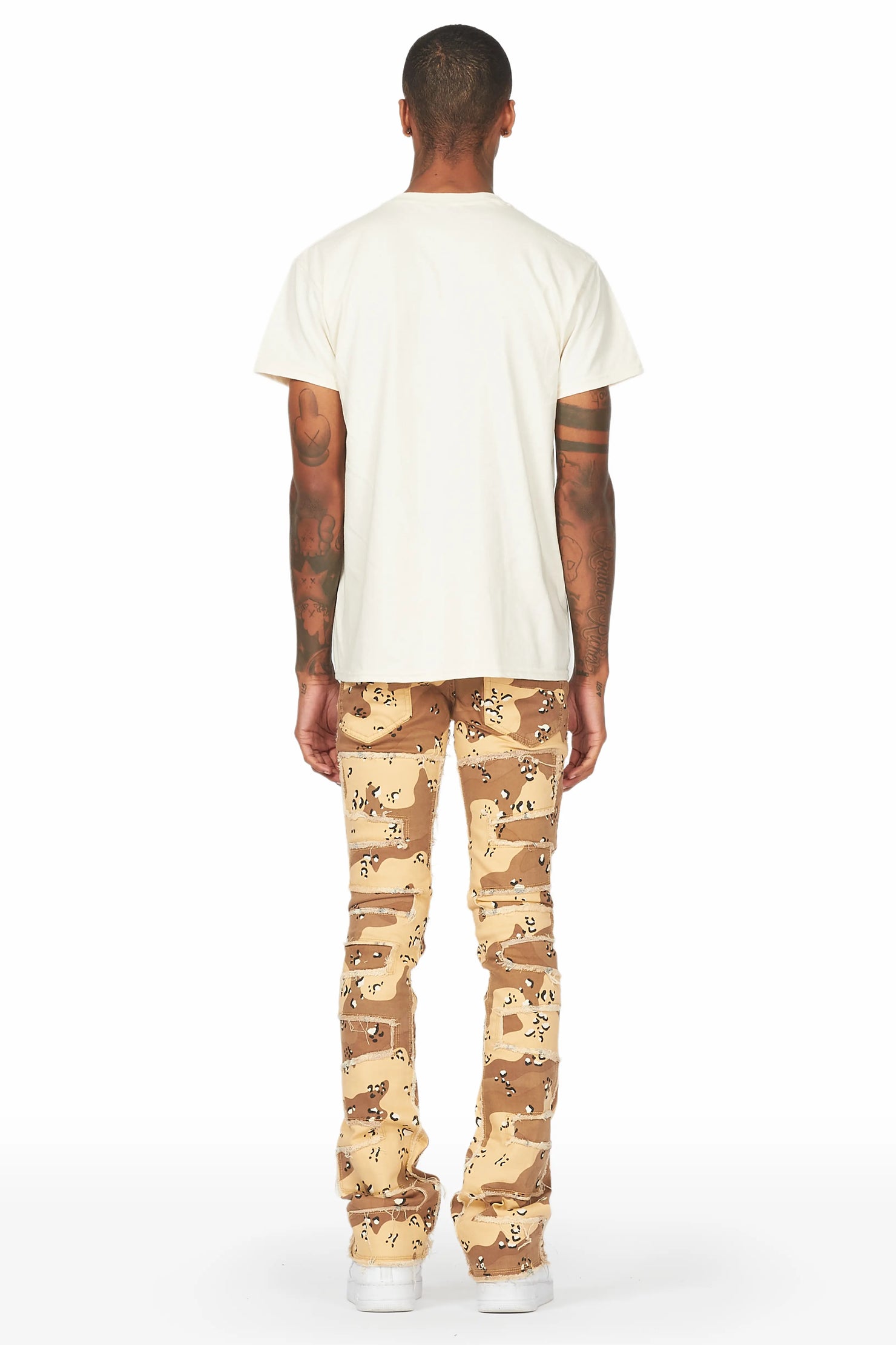 Shake Desert Camo Stacked Flare Jean