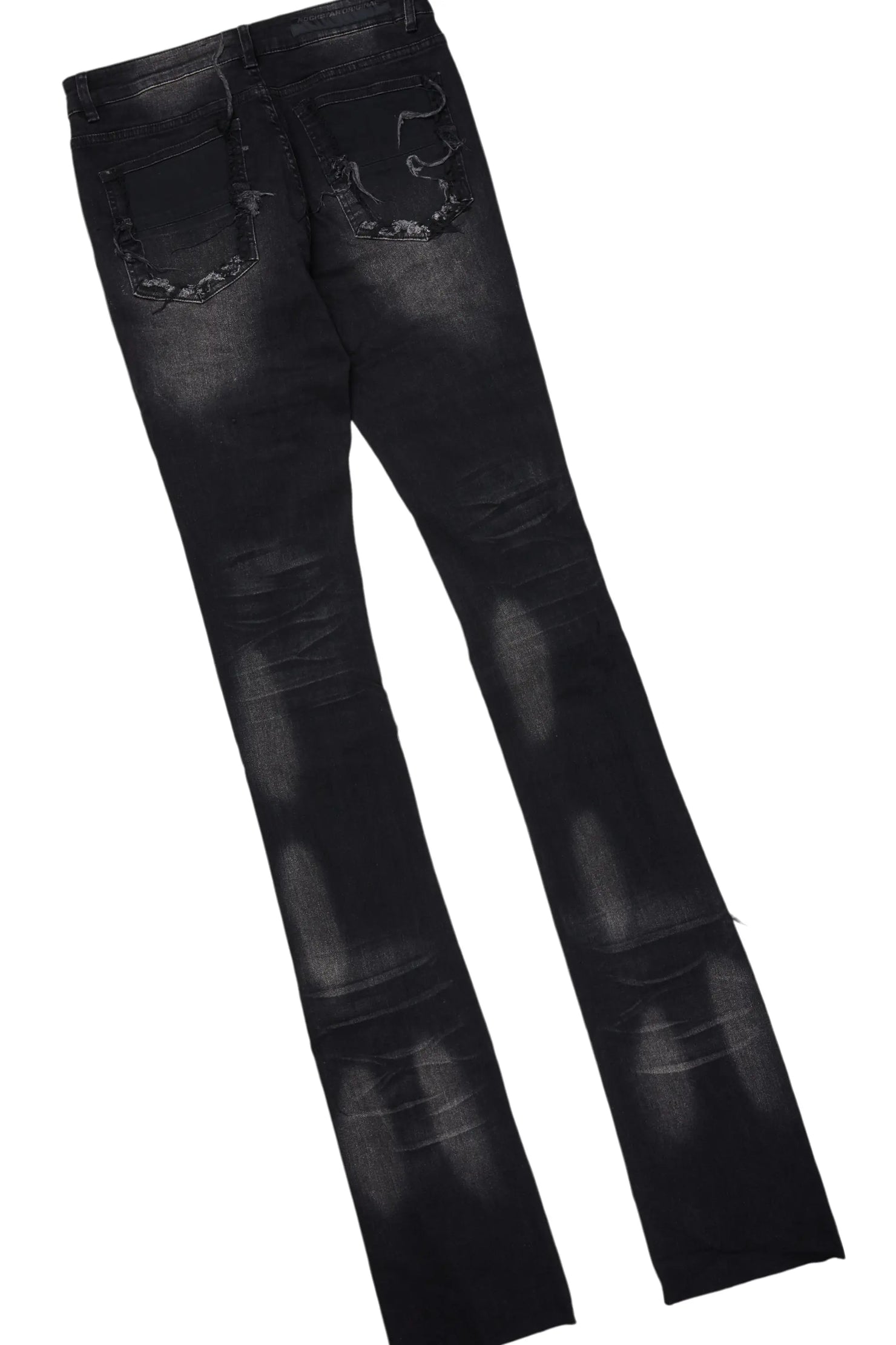 Ojas Black T-Shirt & Petrus Super Stacked Flare Jean Bundle