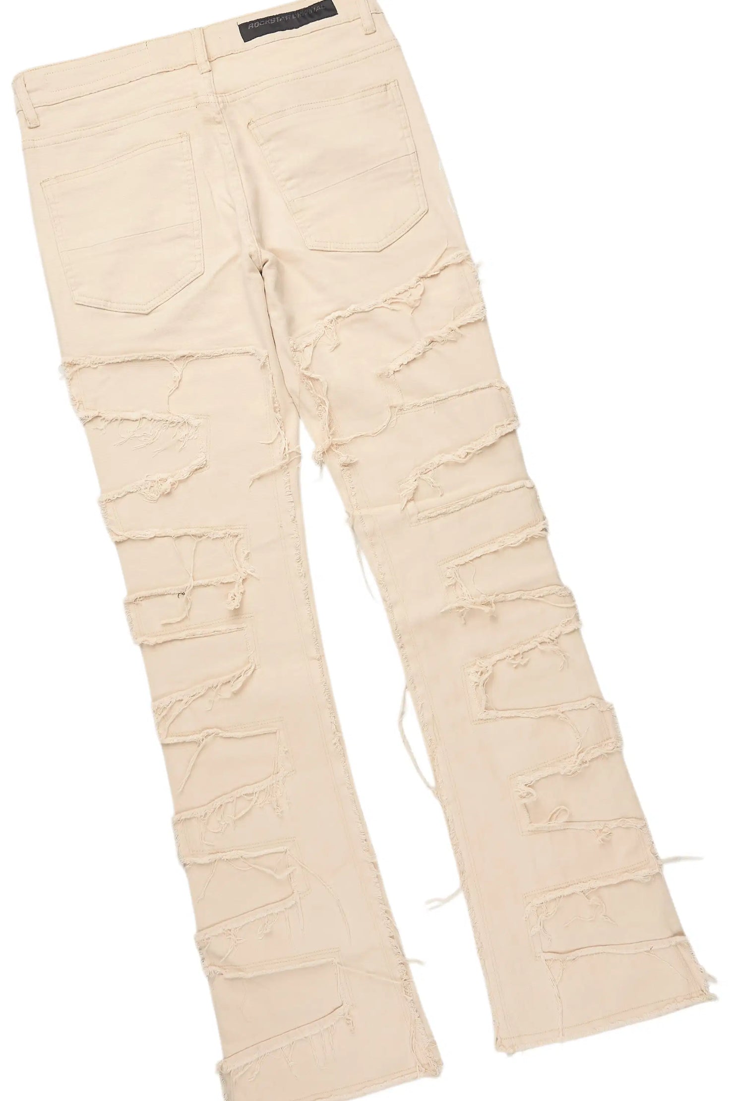 Saxon Beige/Beige Hoodie/Stacked Flare Jean Set