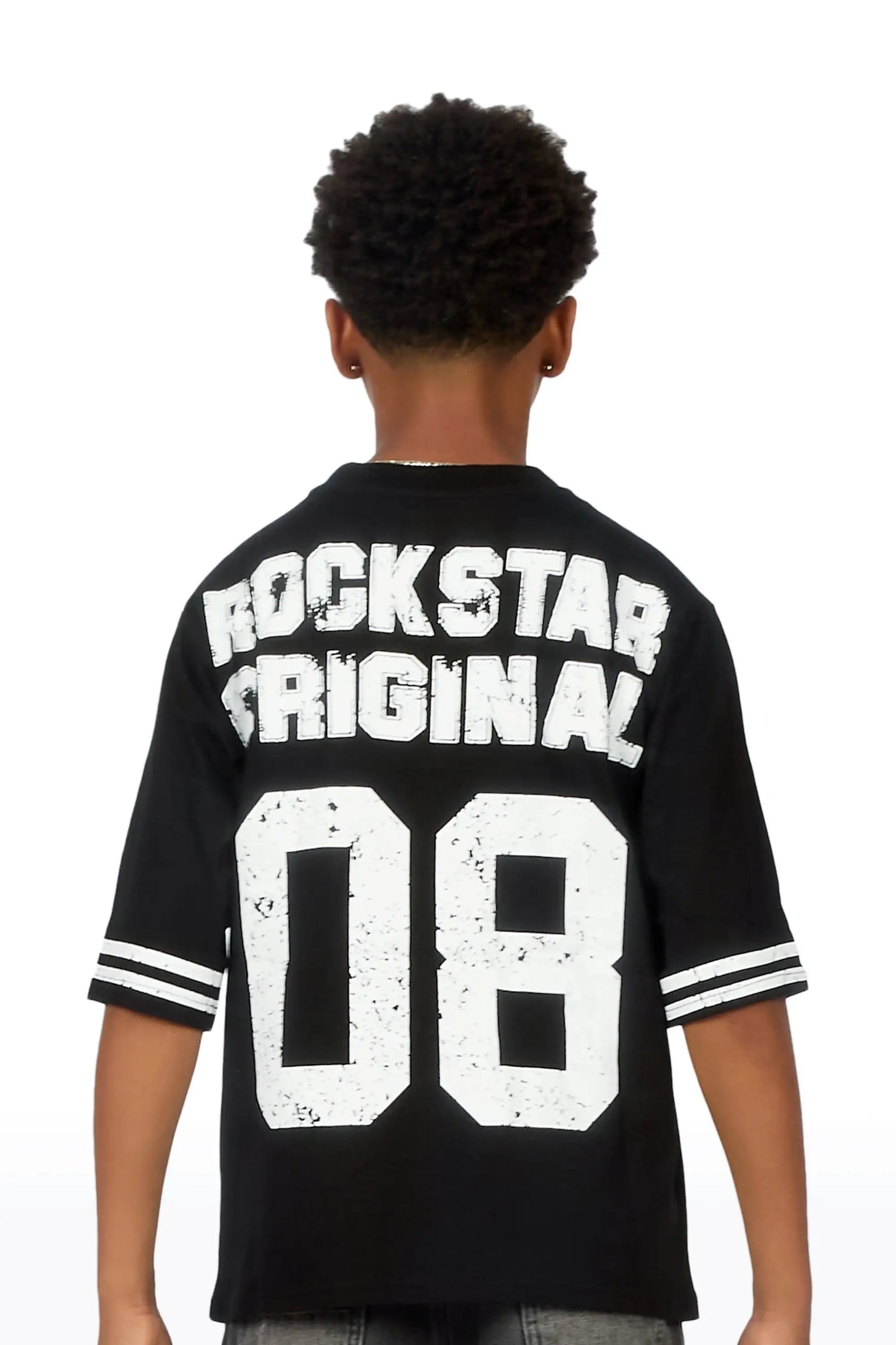 Boys Tylla Black Boxy T-Shirt