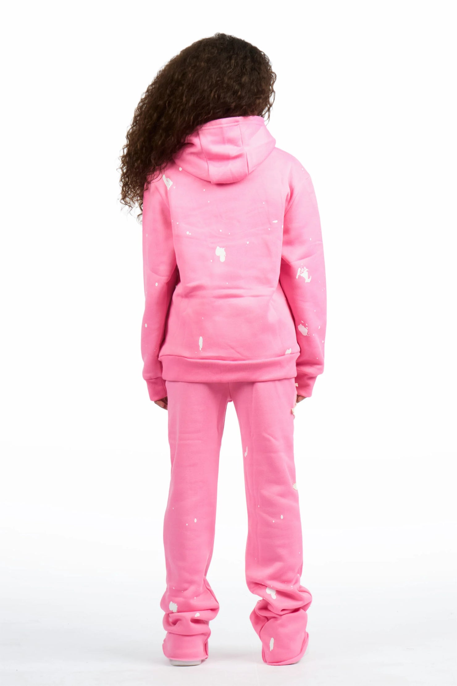 Girls Kymesha Ice Pink Stacked Track Set