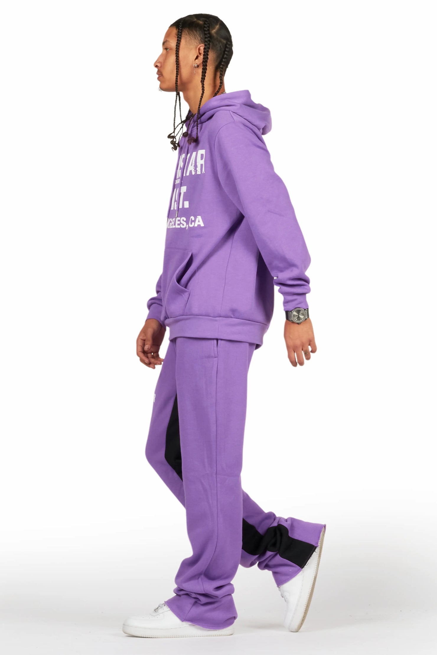 Lake Purple Hoodie/Baggy Track Pant Set