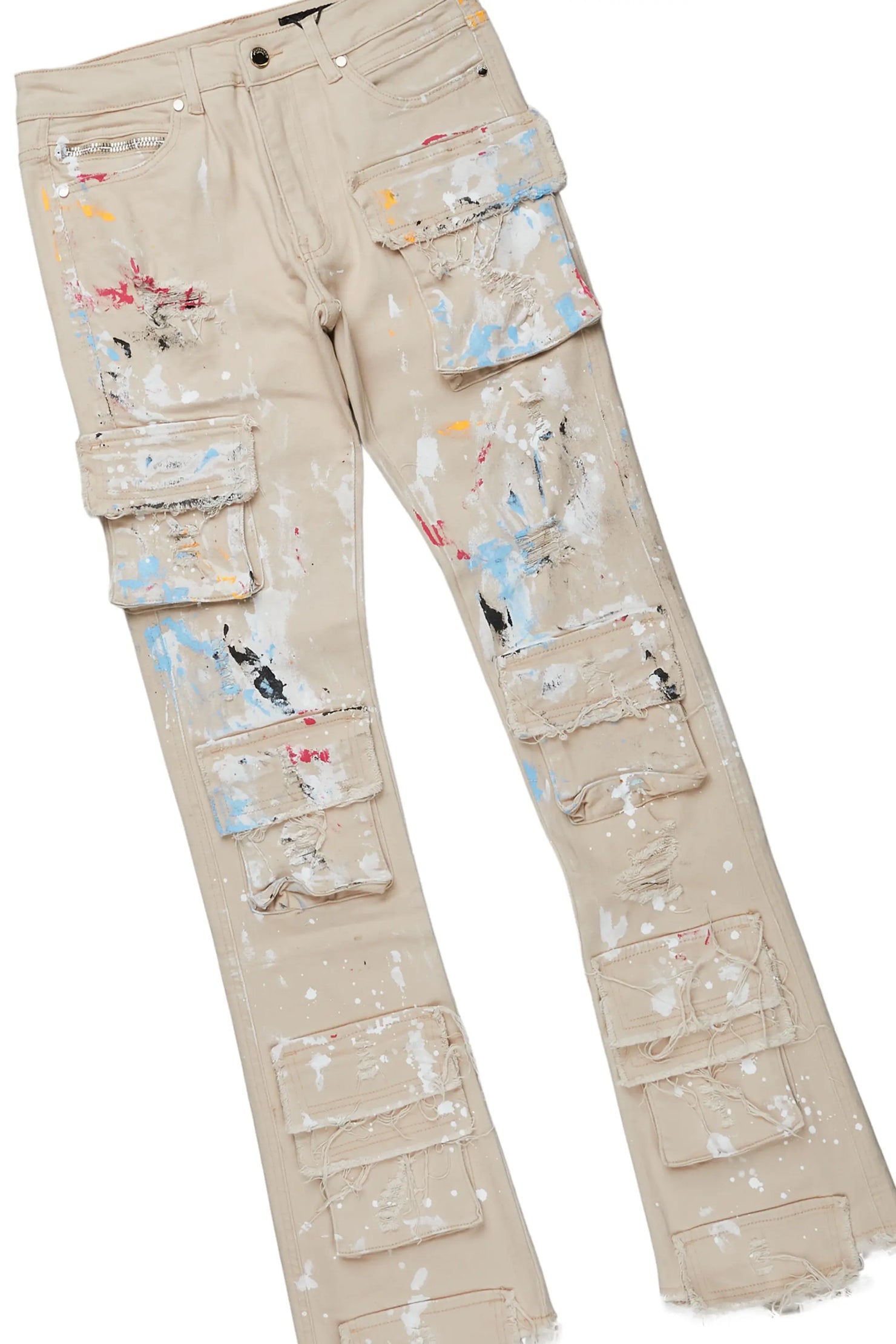 Barrett Sand Hoodie/Stacked Flare Jean Bundle