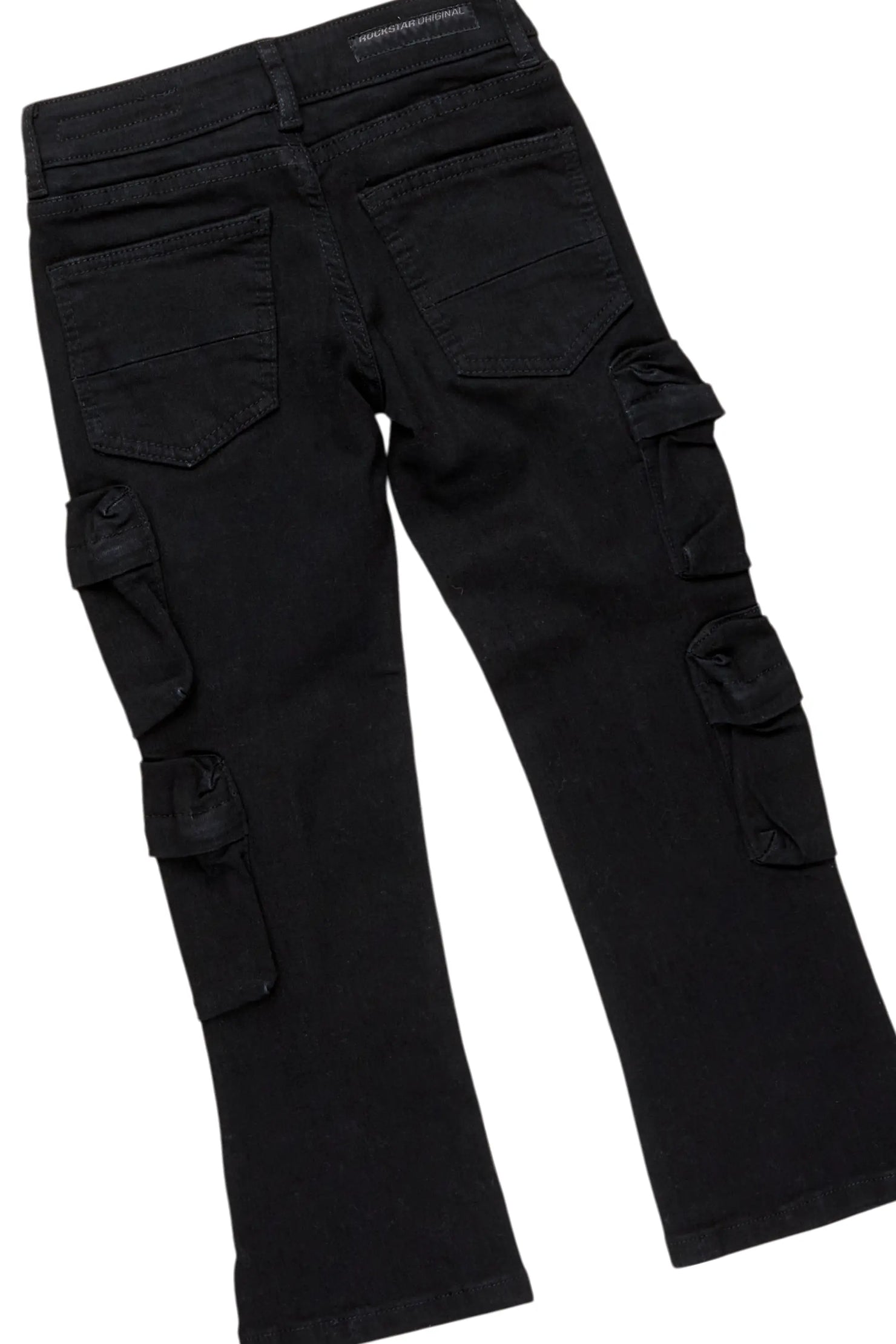 Boys Camacho Vintage Black Hoodie/Slim Fit Jean Set