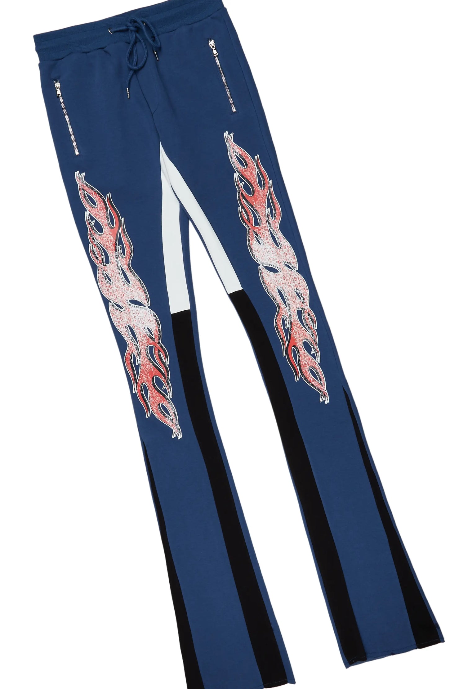 Yash Navy Super Stacked Flare Track Set