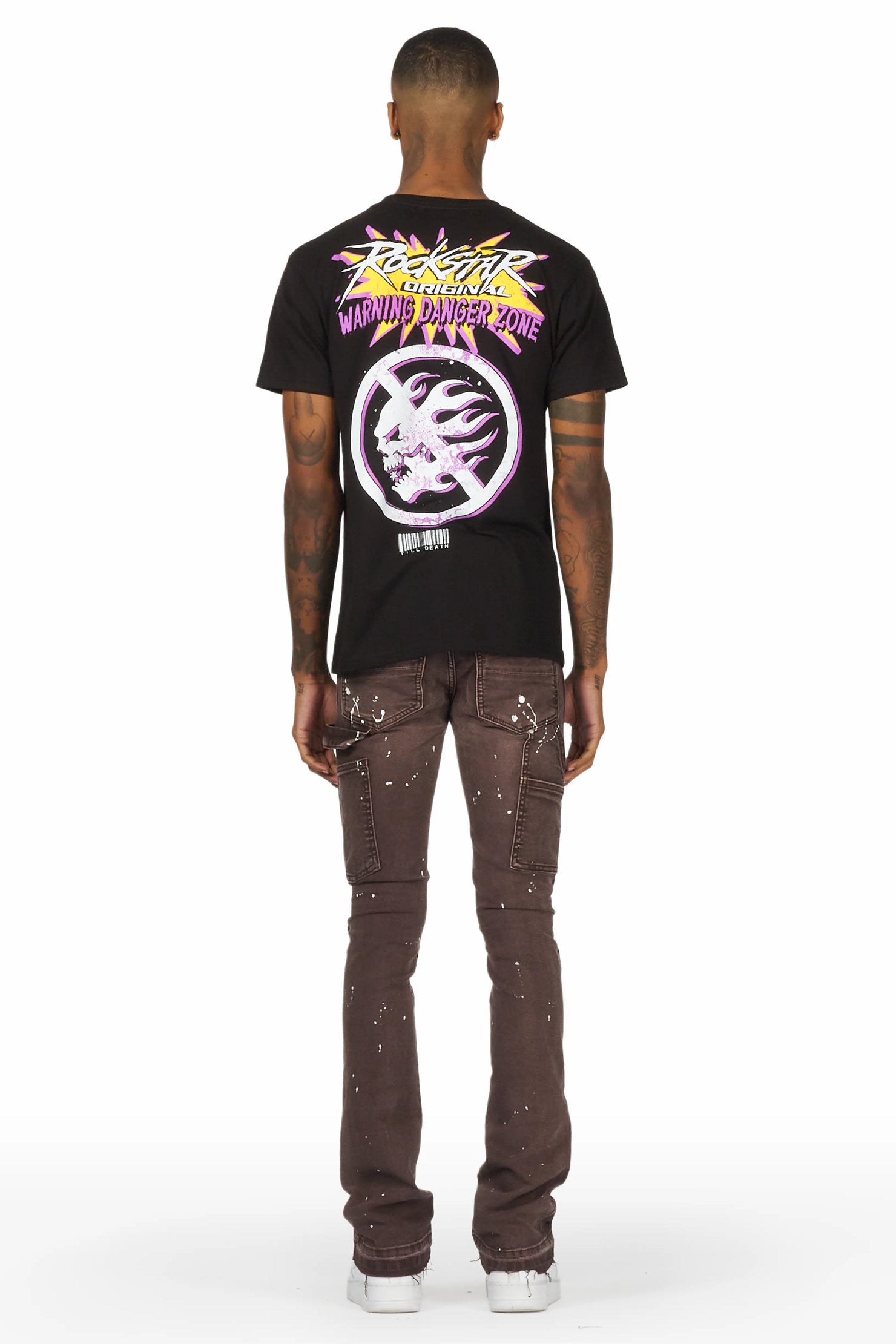 Thorton Brown Stacked Flare Jean