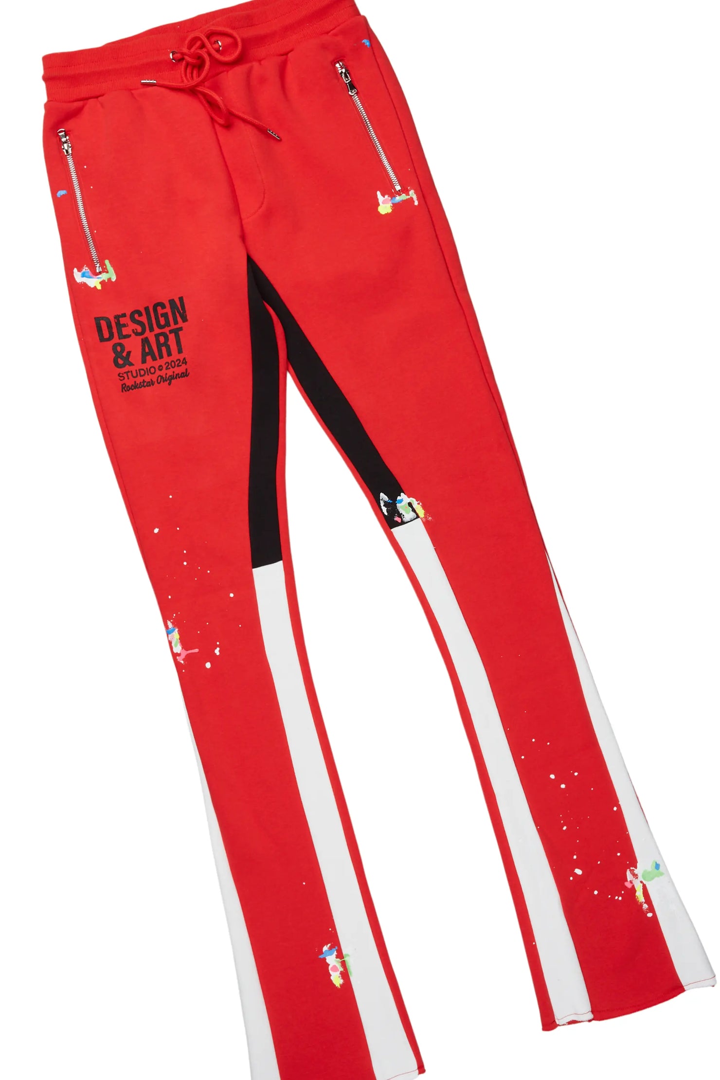 Mancha White/Red T-Shirt Stacked Flare Track Set