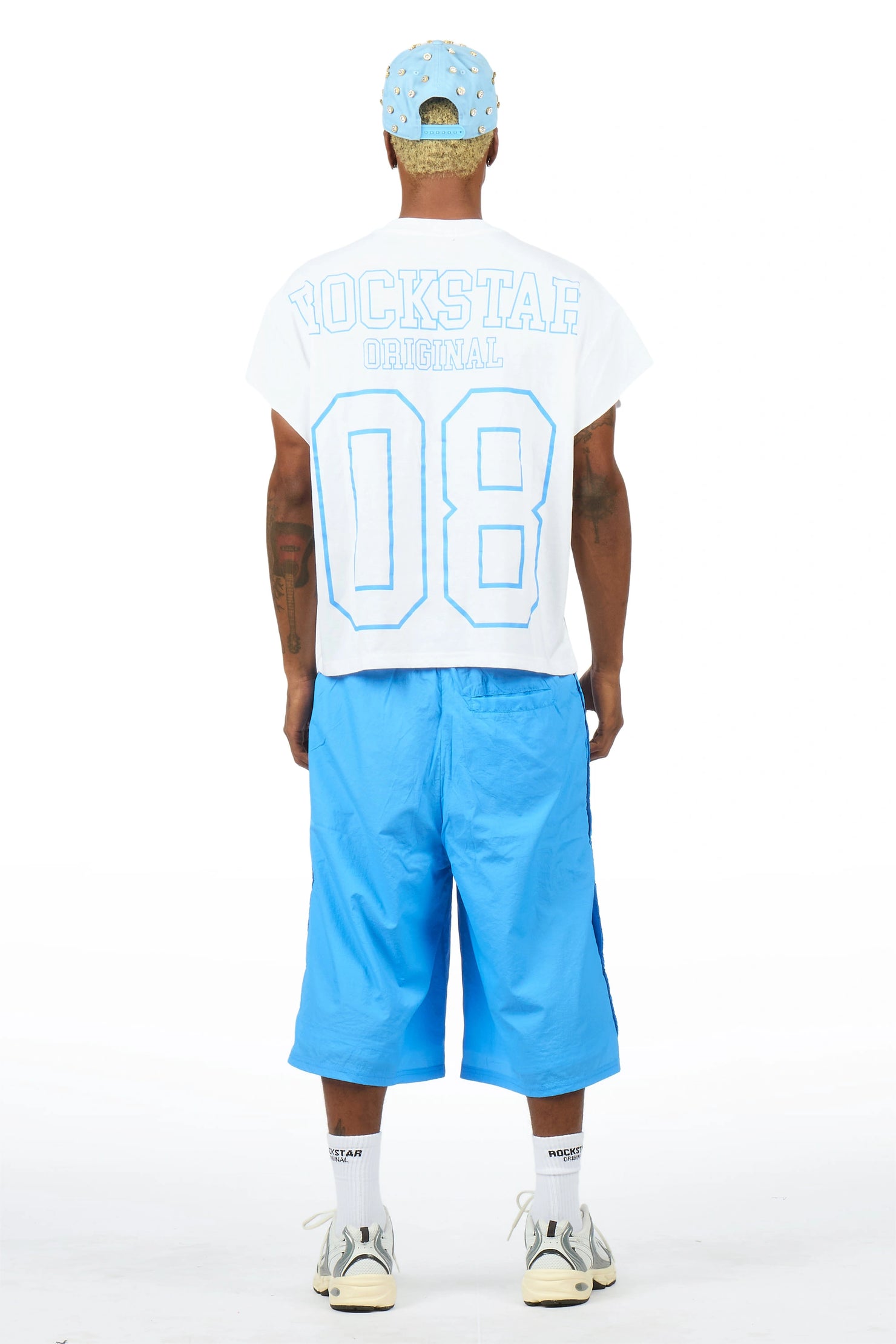 Lusent Blue Muscle Tee/Jort Set