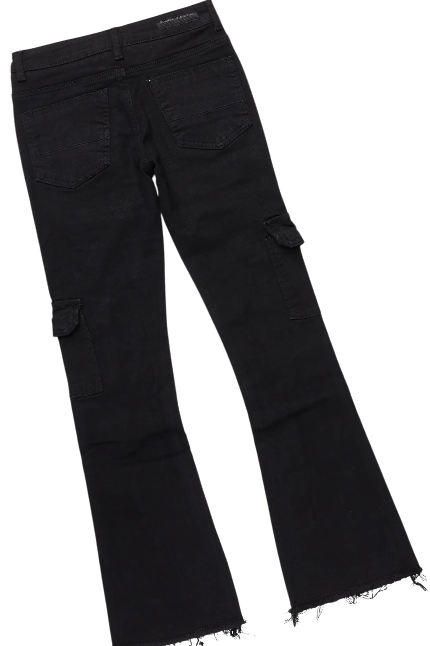 Boys Chuffed  White T-Shirt/Stacked Flare Jean Set