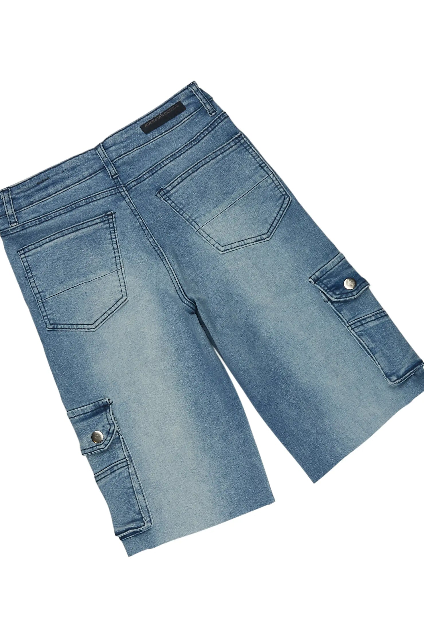Boys Keymon Red/Blue Long Sleeve T-Shirt Denim Short Set