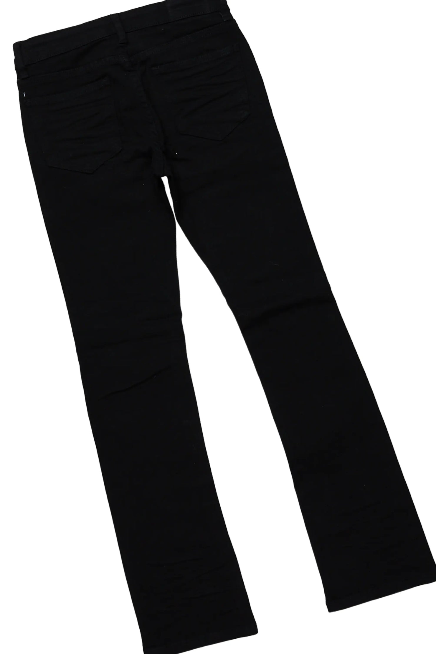 Boys Quest White T-Shirt/Stacked Flare Jean Set