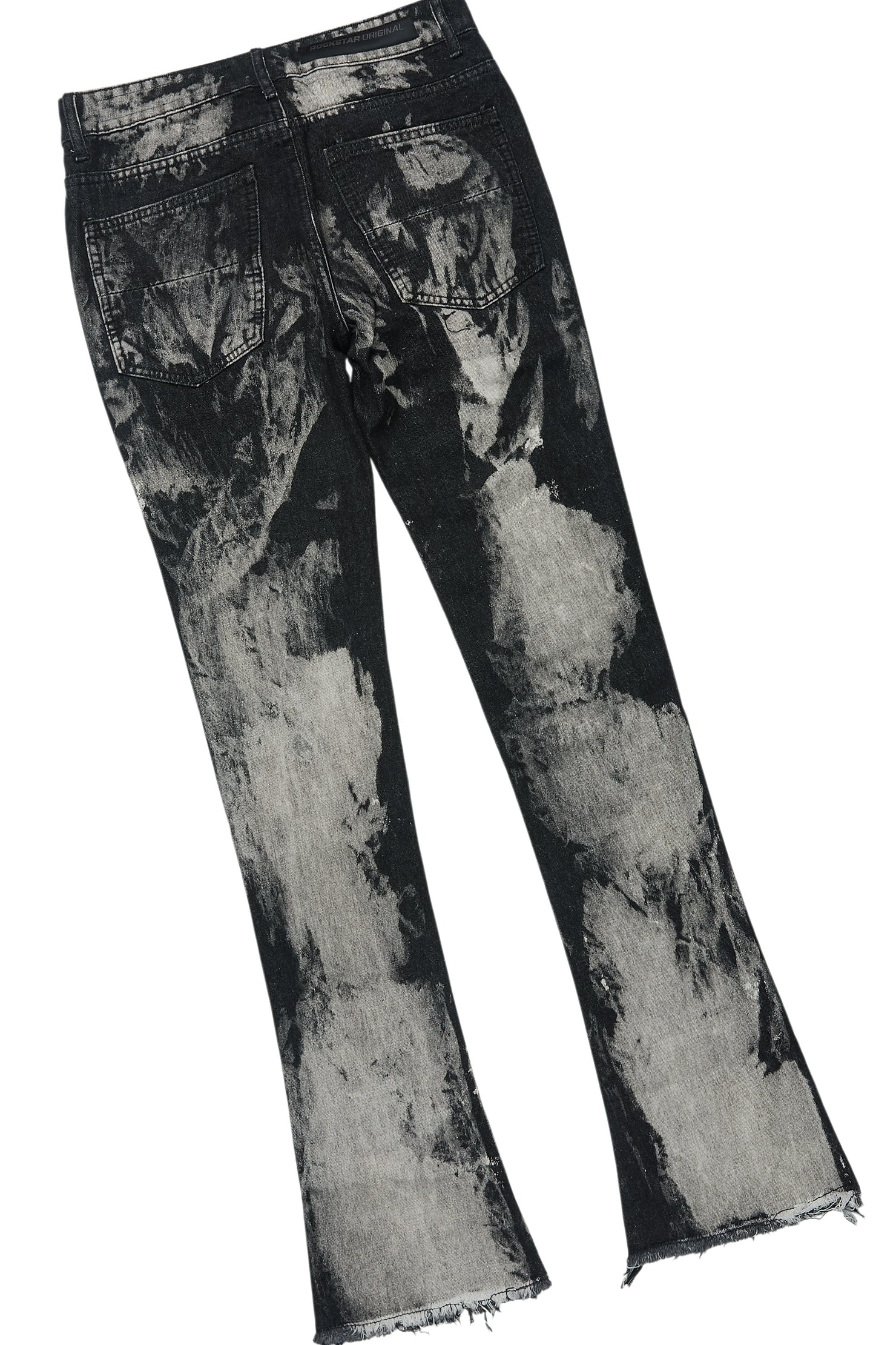 Amos Black T-Shirt/Stacked Flare Jean Bundle