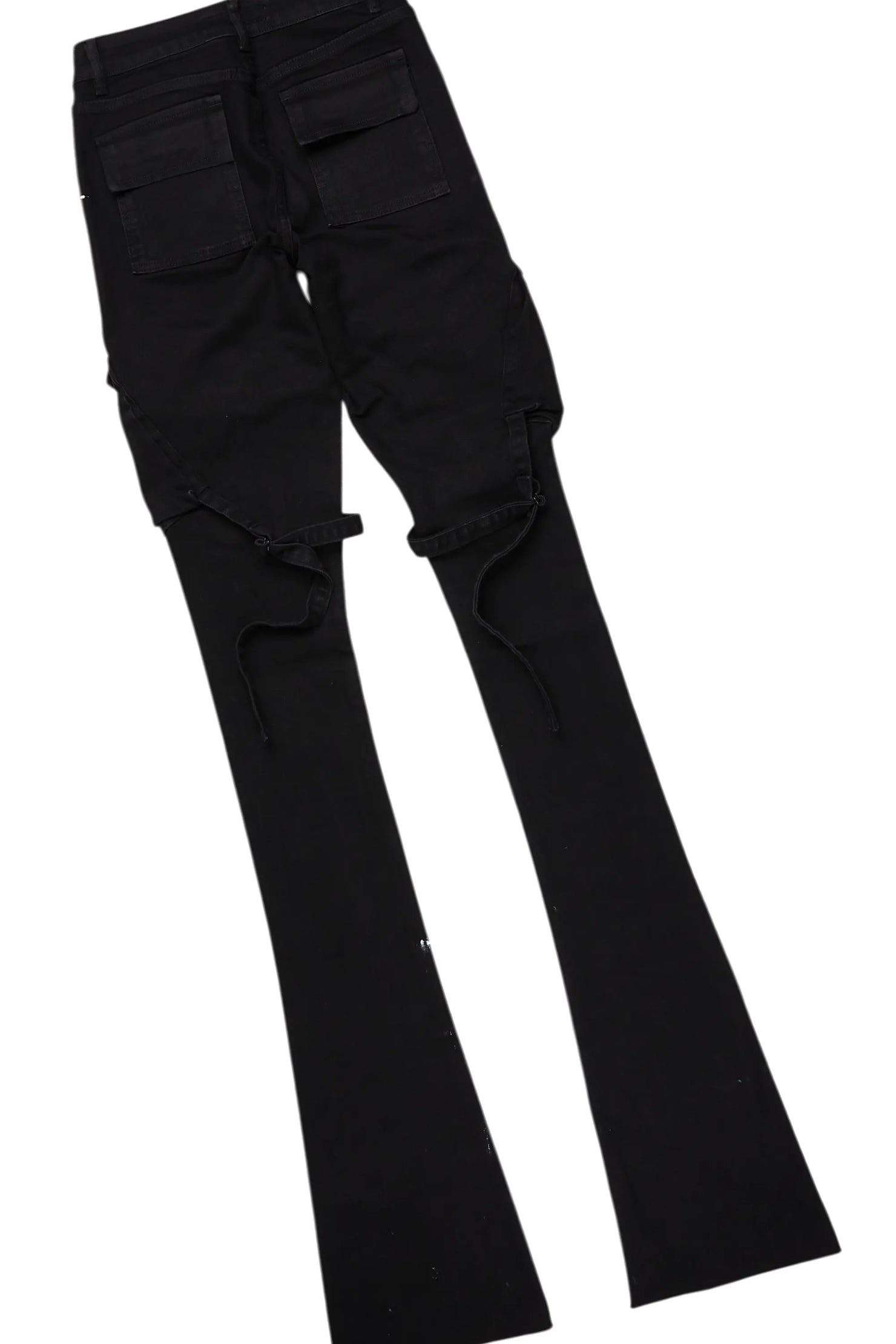 Marteona Black Hoodie/Super Stacked Jean Set